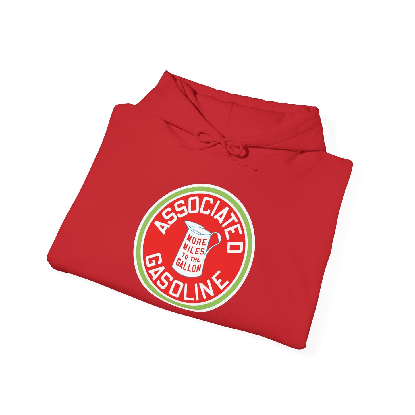 Associated Gasoline Gasoline Logo Hoodie — Vintage Retro Petrol Patch