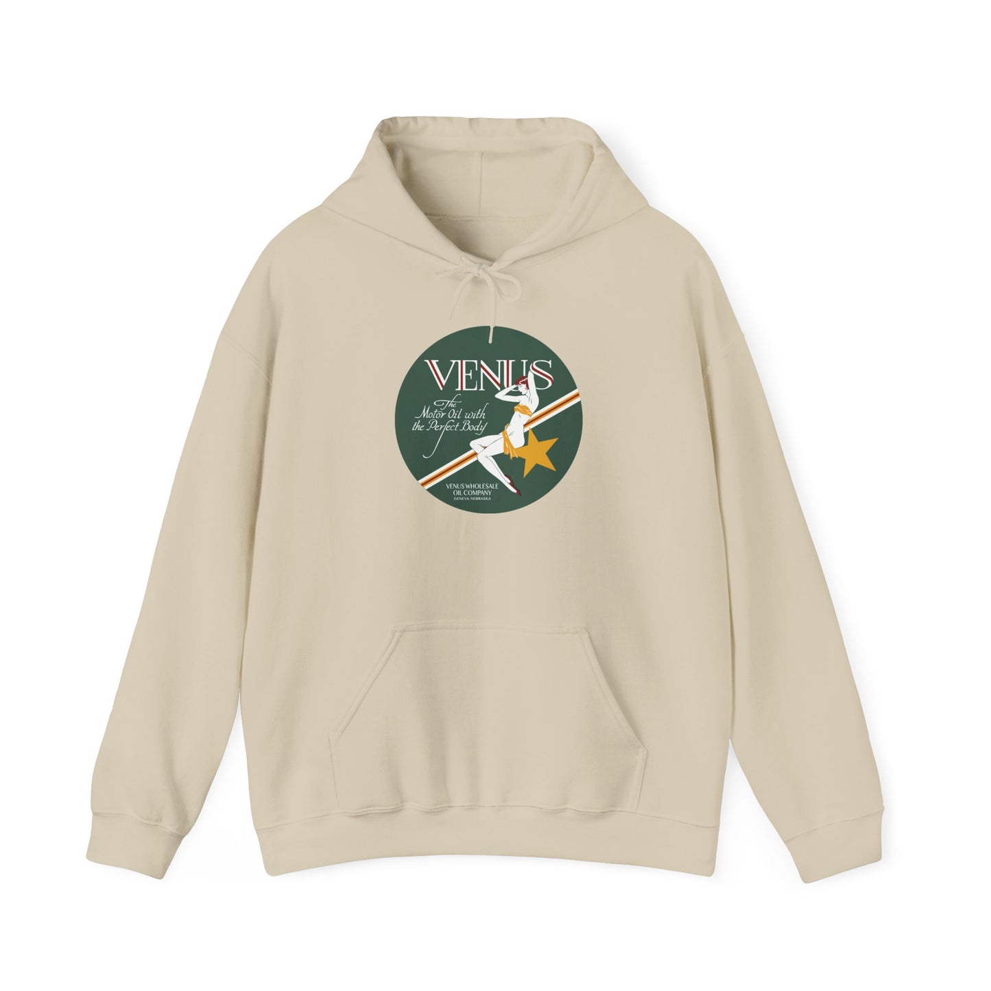 Venus Retro Rocket Hoodie — Vintage Space Pinup Graphic Sweatshirt