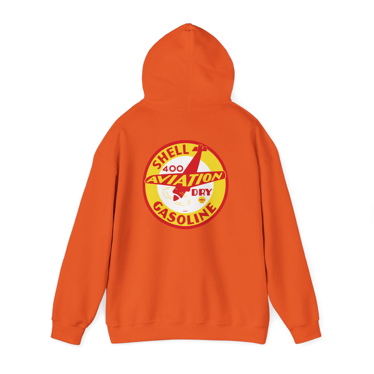 Shell Aviation 400 Hoodie — Vintage Airplane Petroliana | The Faded Label Co.