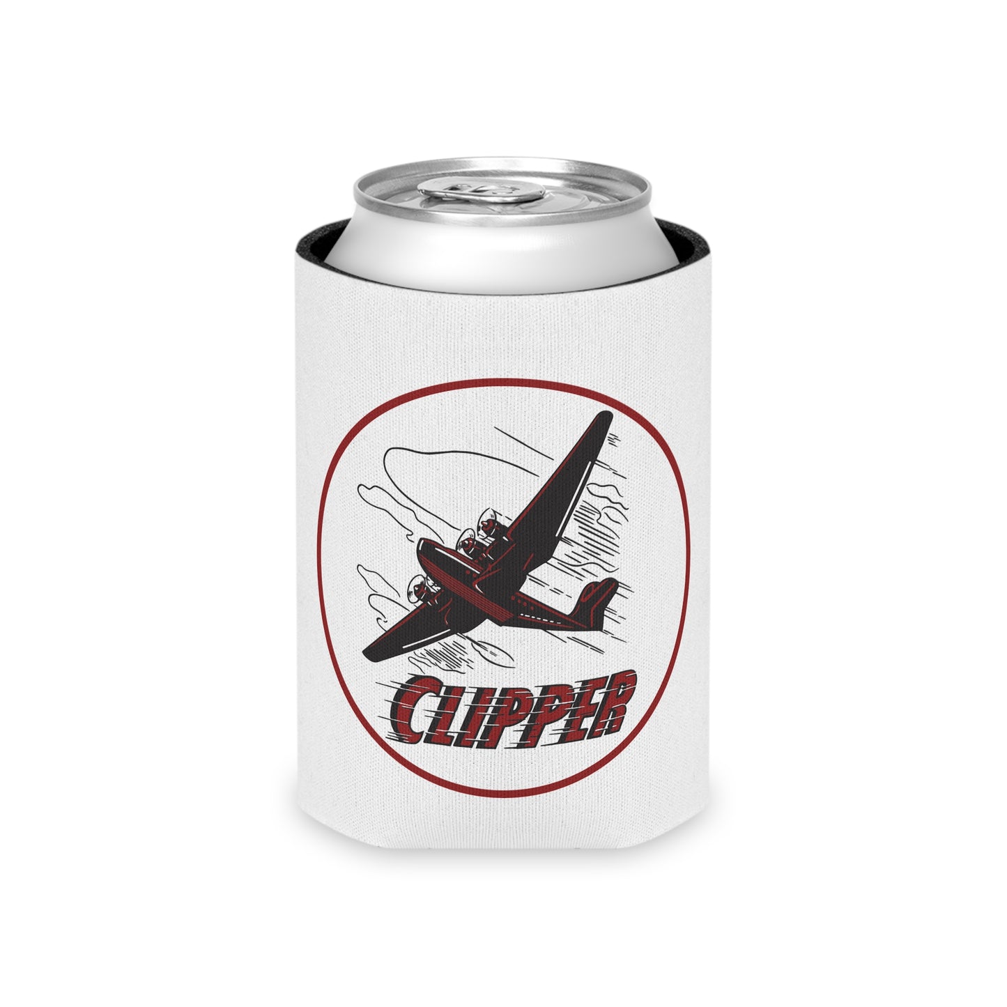 Clipper Petroleum can cooler lifestyle — vintage petroliana gift — The Faded Label Co.