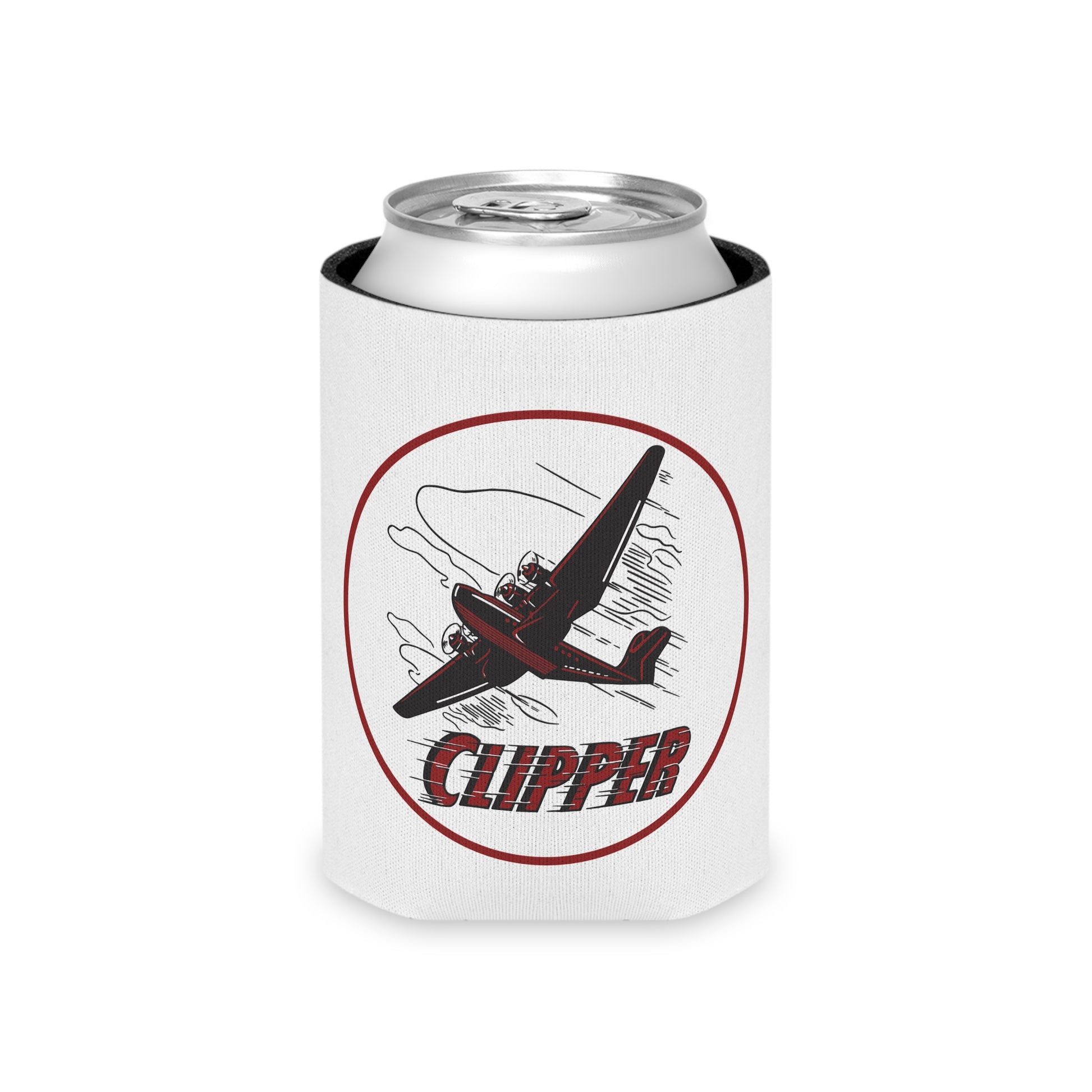 Clipper Petroleum can cooler lifestyle — vintage petroliana gift — The Faded Label Co.