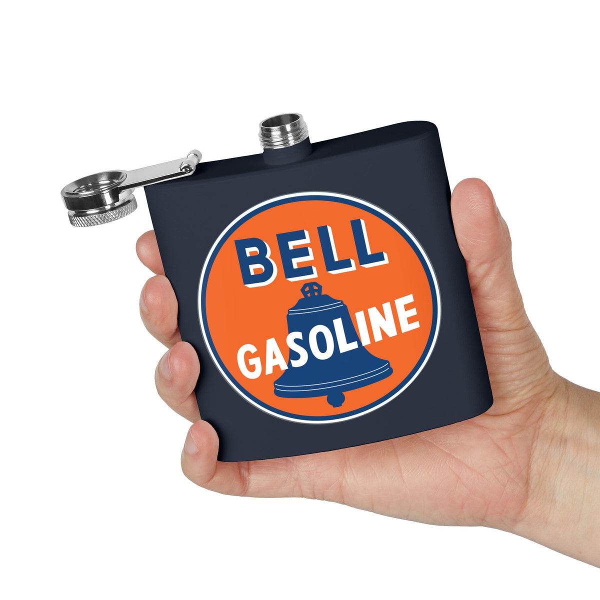 Bell Gasoline Flask — Vintage Route 66 Petroliana Gift | The Faded Label Co.