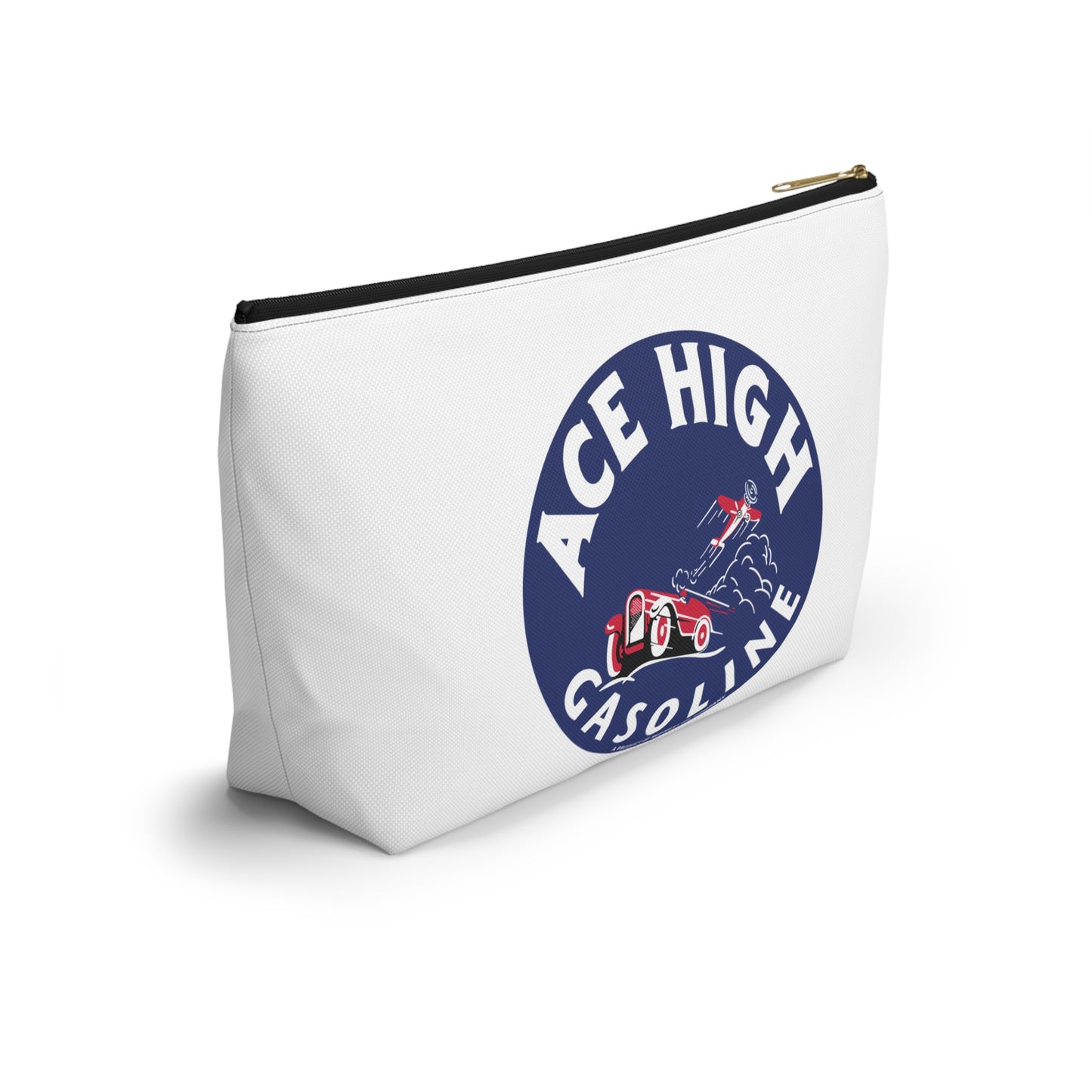 Ace High Gasoline Accessory Pouch — Vintage Petroliana Gift | The Faded Label Co.