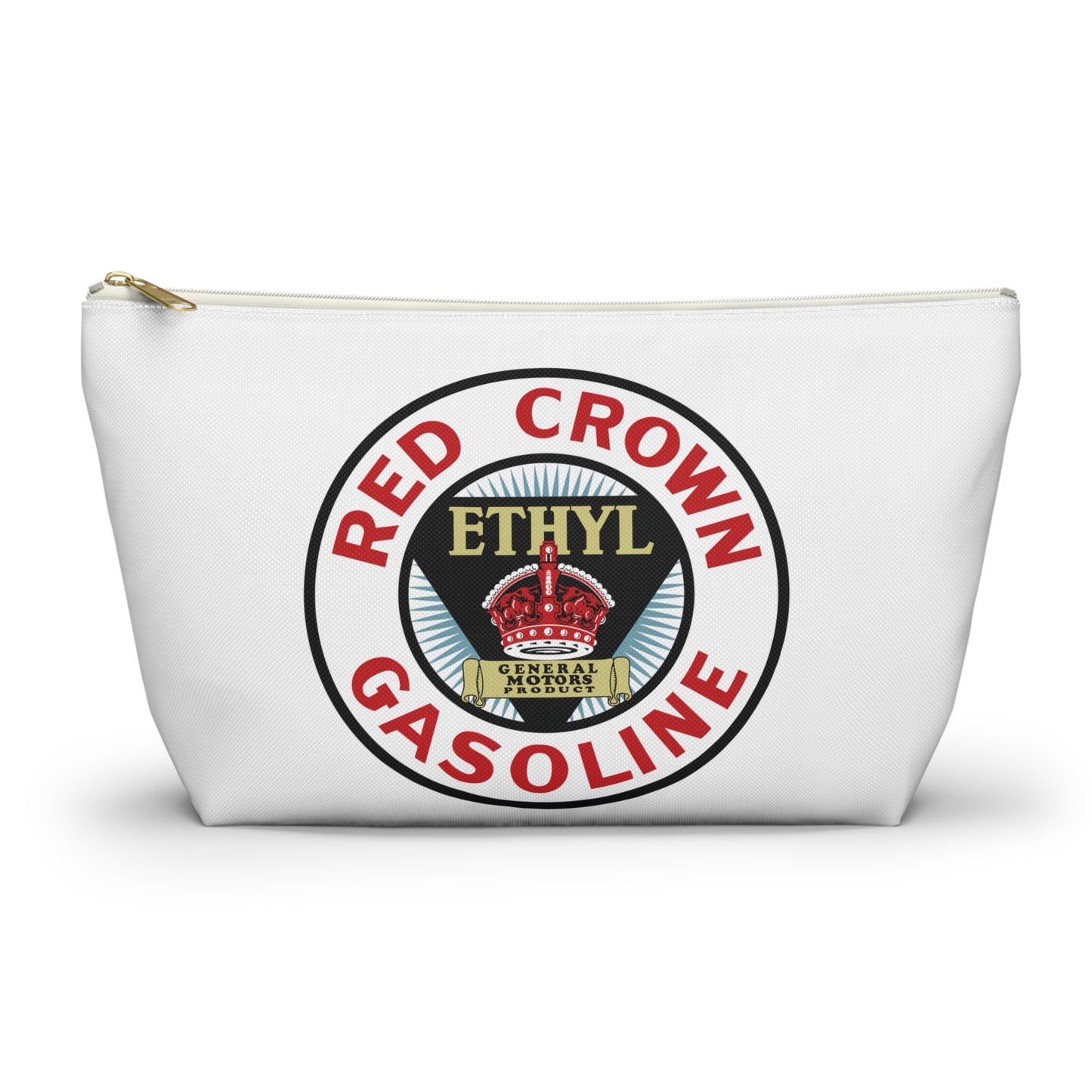 Red Crown Ethyl Accessory Pouch — Vintage Standard Oil Petroliana Gift | The Faded Label Co.