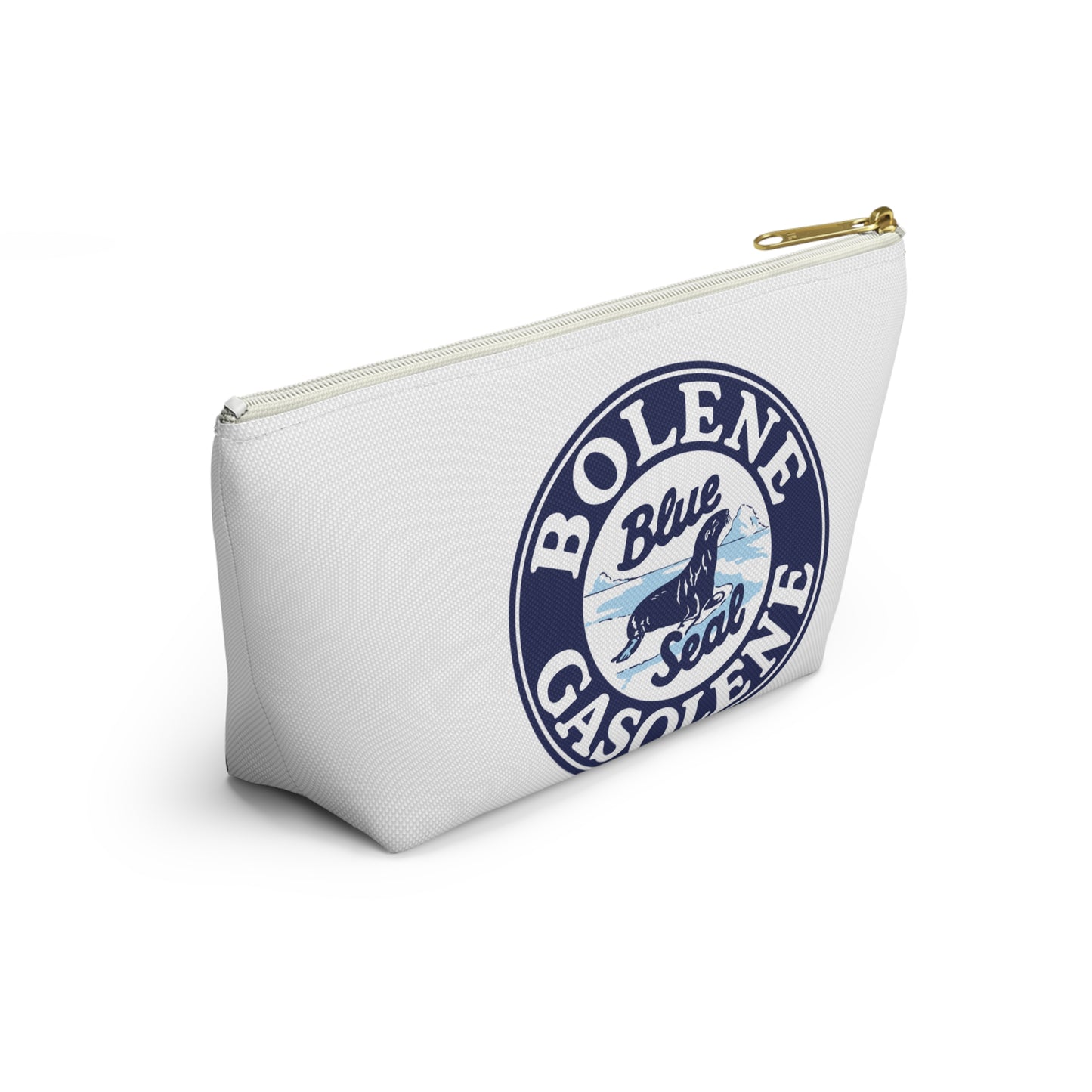 Bolene Blue Seal Gasolene Accessory Pouch — Vintage Petroliana Gift | The Faded Label Co.