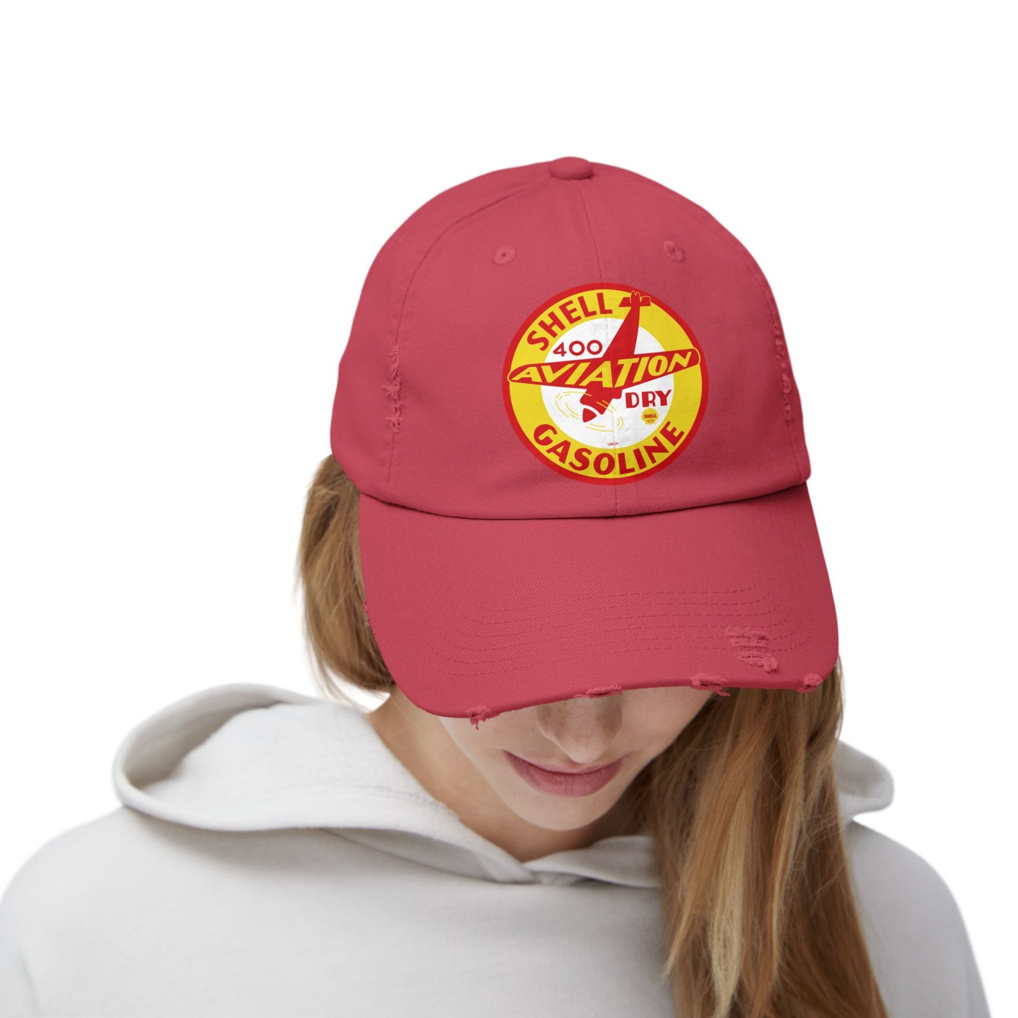 Shell aviation 400 Gasoline Aviation Patch Cap – Vintage Shell 400 Distressed Hat