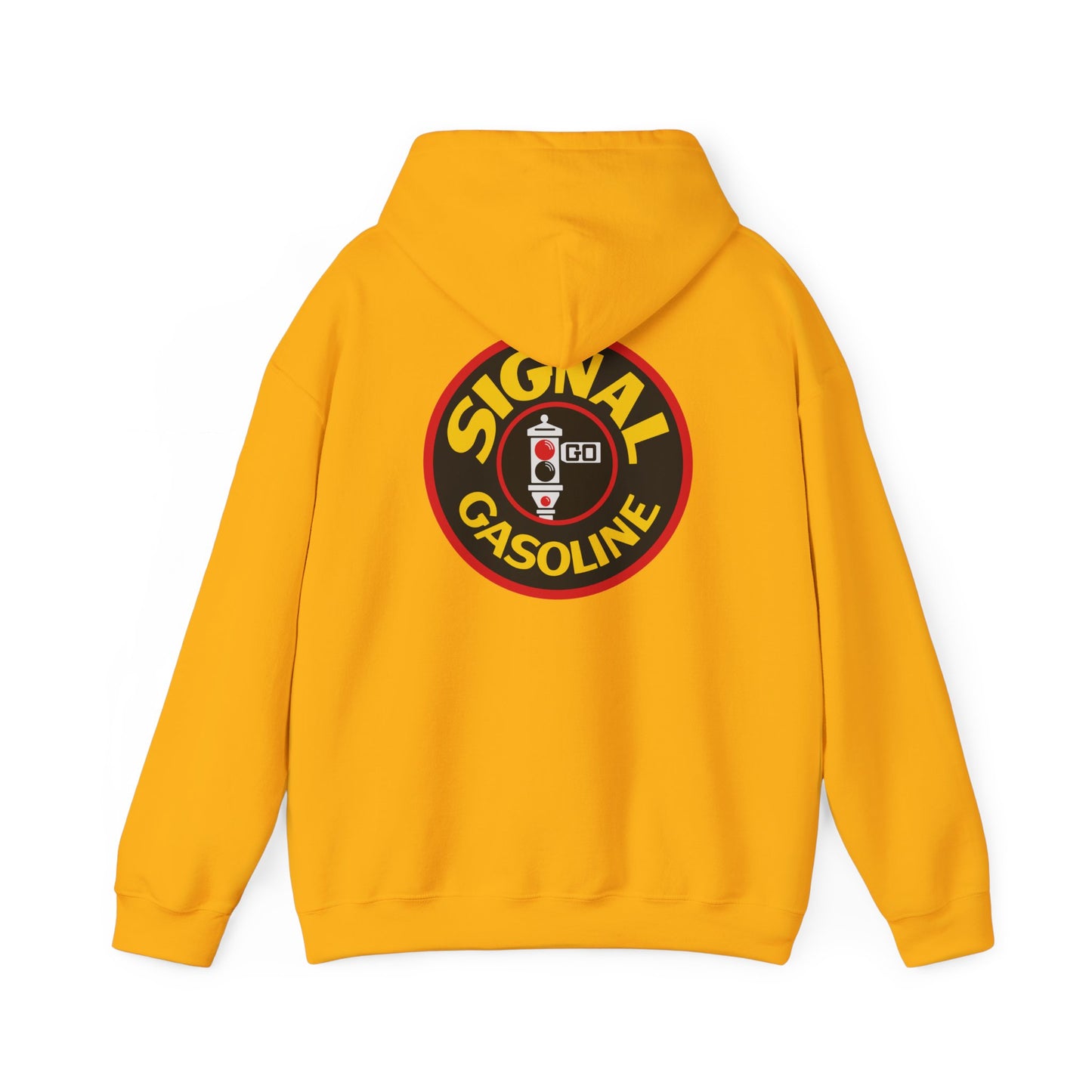 Signal Gasoline Hoodie — Vintage Traffic Signal Petroliana | The Faded Label Co.