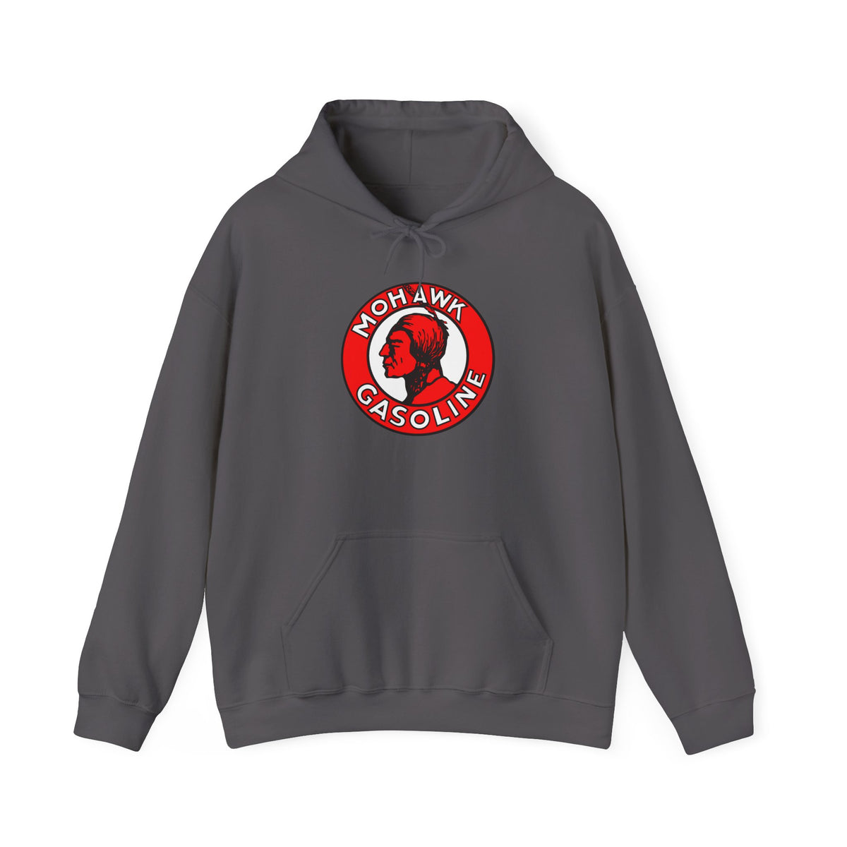 Mohawk Gasoline Hoodie — Vintage Gas Station Petroliana | The Faded Label Co.