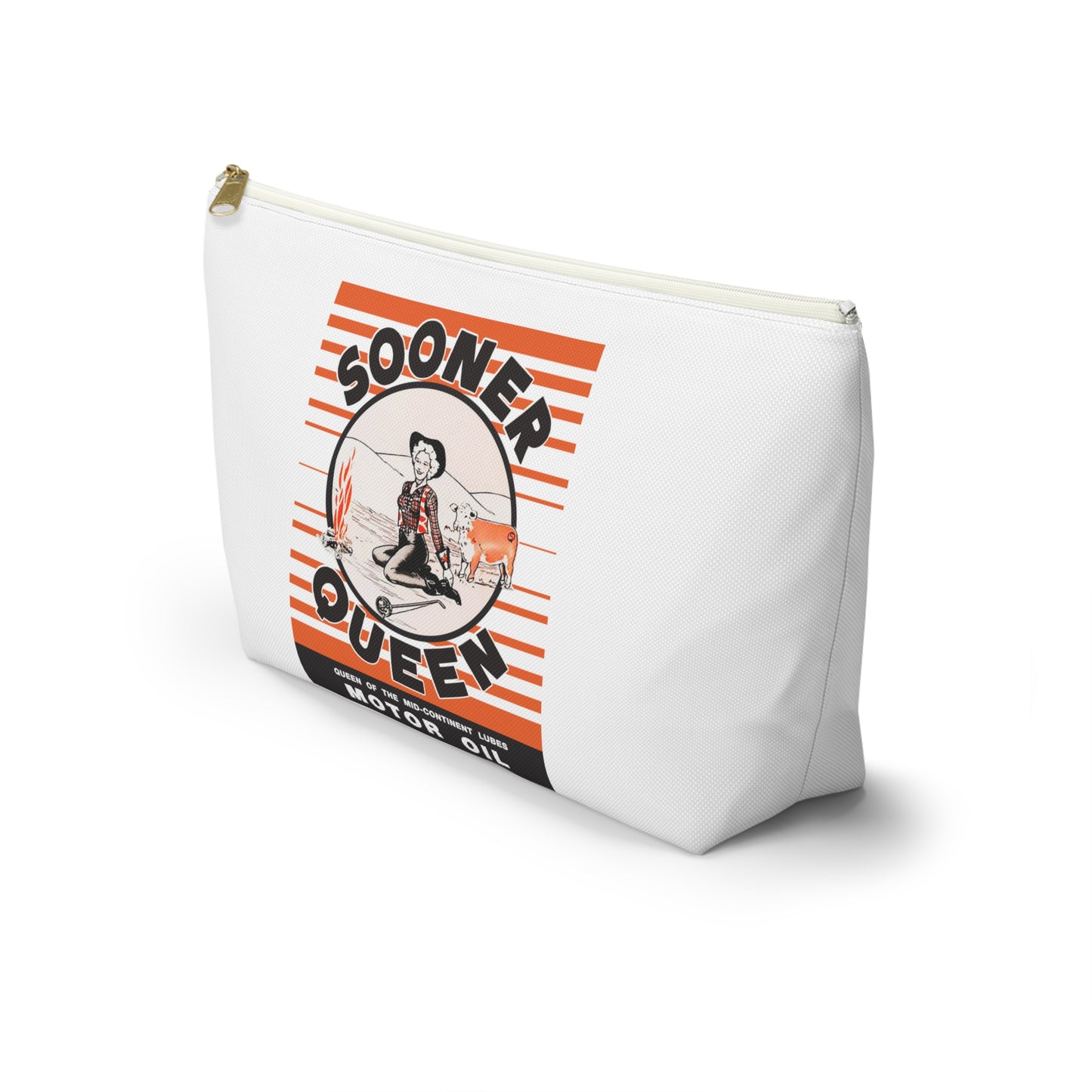 sooner queen Accessory Pouch w T-bottom