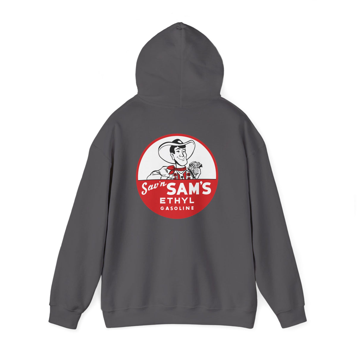 Sav'n Sam's Ethyl Gasoline Hoodie — Vintage Petroliana | The Faded Label Co.