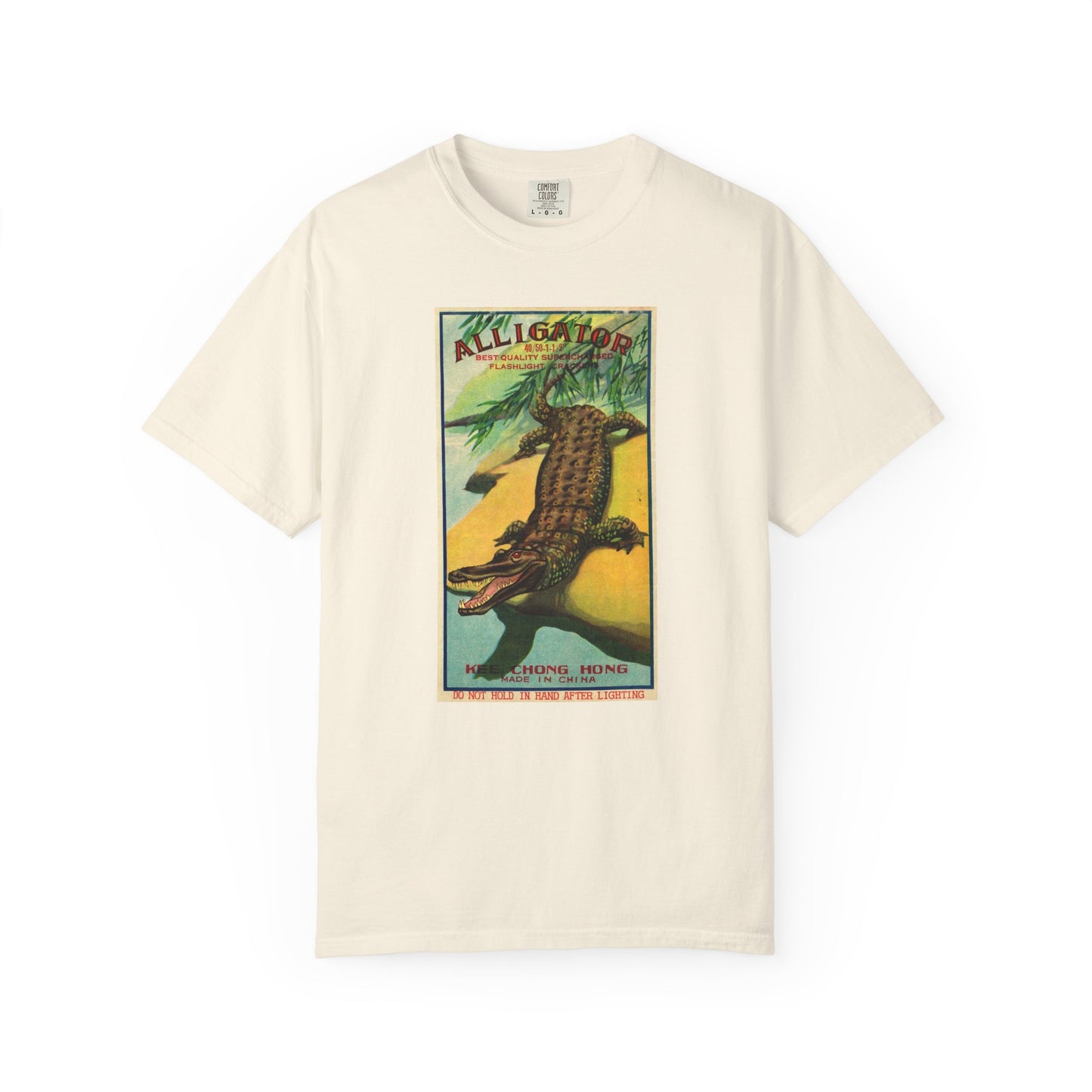 Alligator Brand Firecrackers t-shirt Bay — America's 250th vintage fireworks graphic tee — The Faded Label Co.