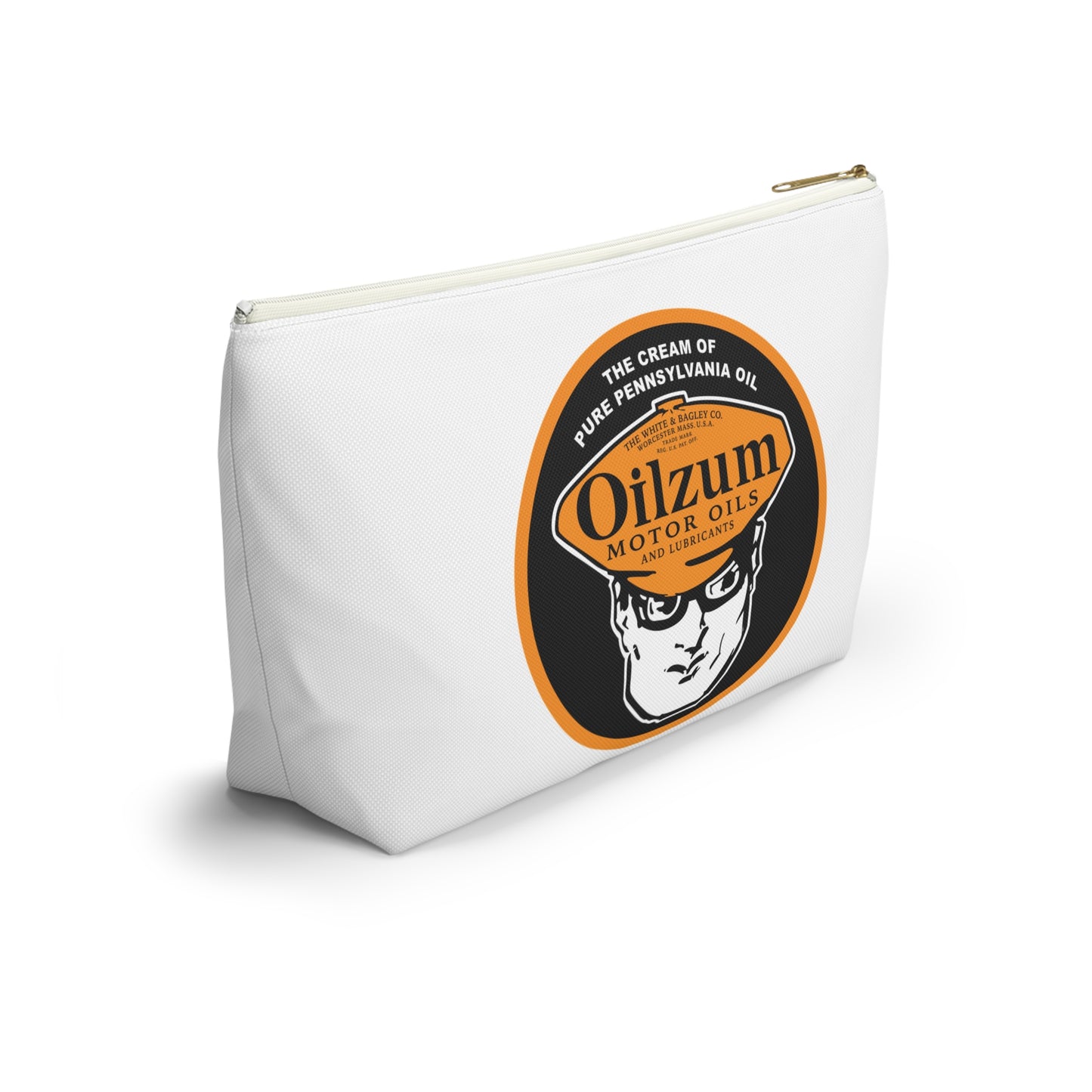 Oilzum Accessory Pouch — Vintage Racing Motor Oil Petroliana Gift | The Faded Label Co.