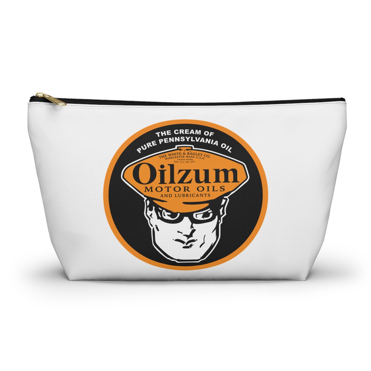 Oilzum Accessory Pouch — Vintage Racing Motor Oil Petroliana Gift | The Faded Label Co.