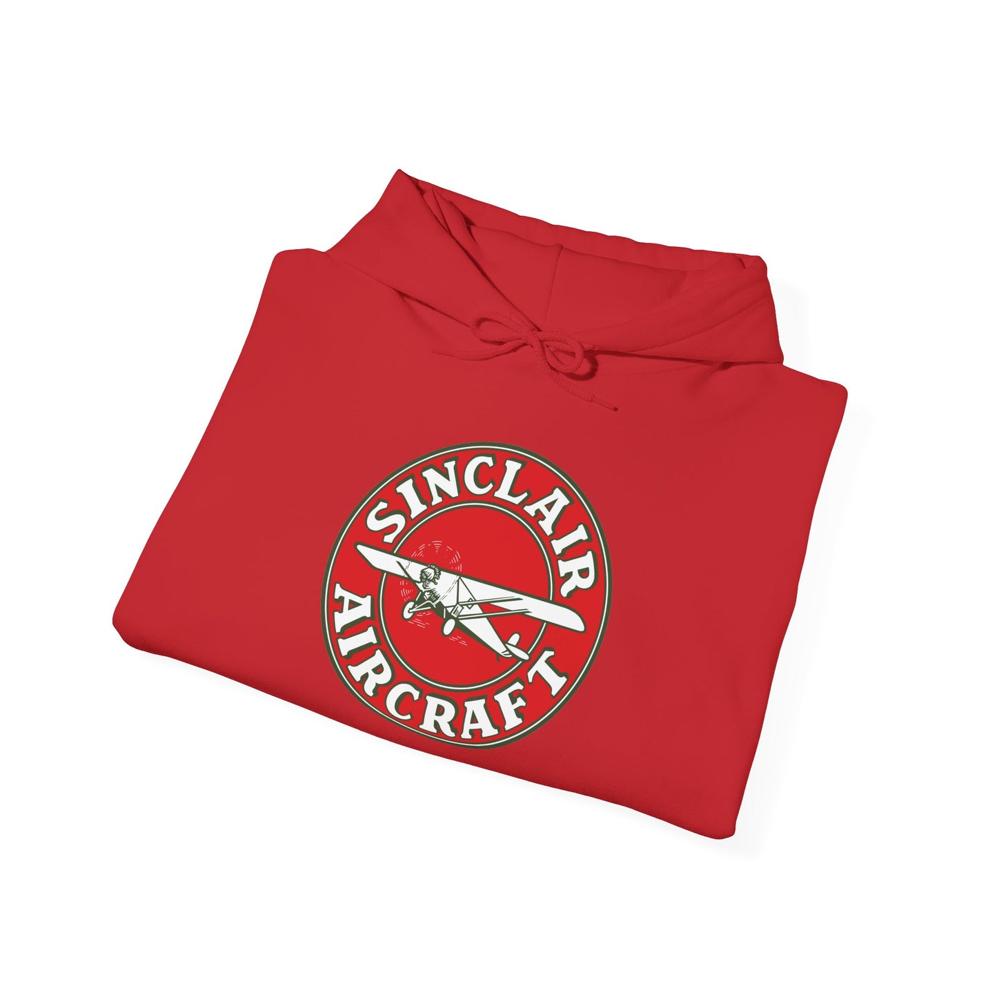 Sinclair Aircraft Vintage Logo Hoodie — Retro Aviation Pullover