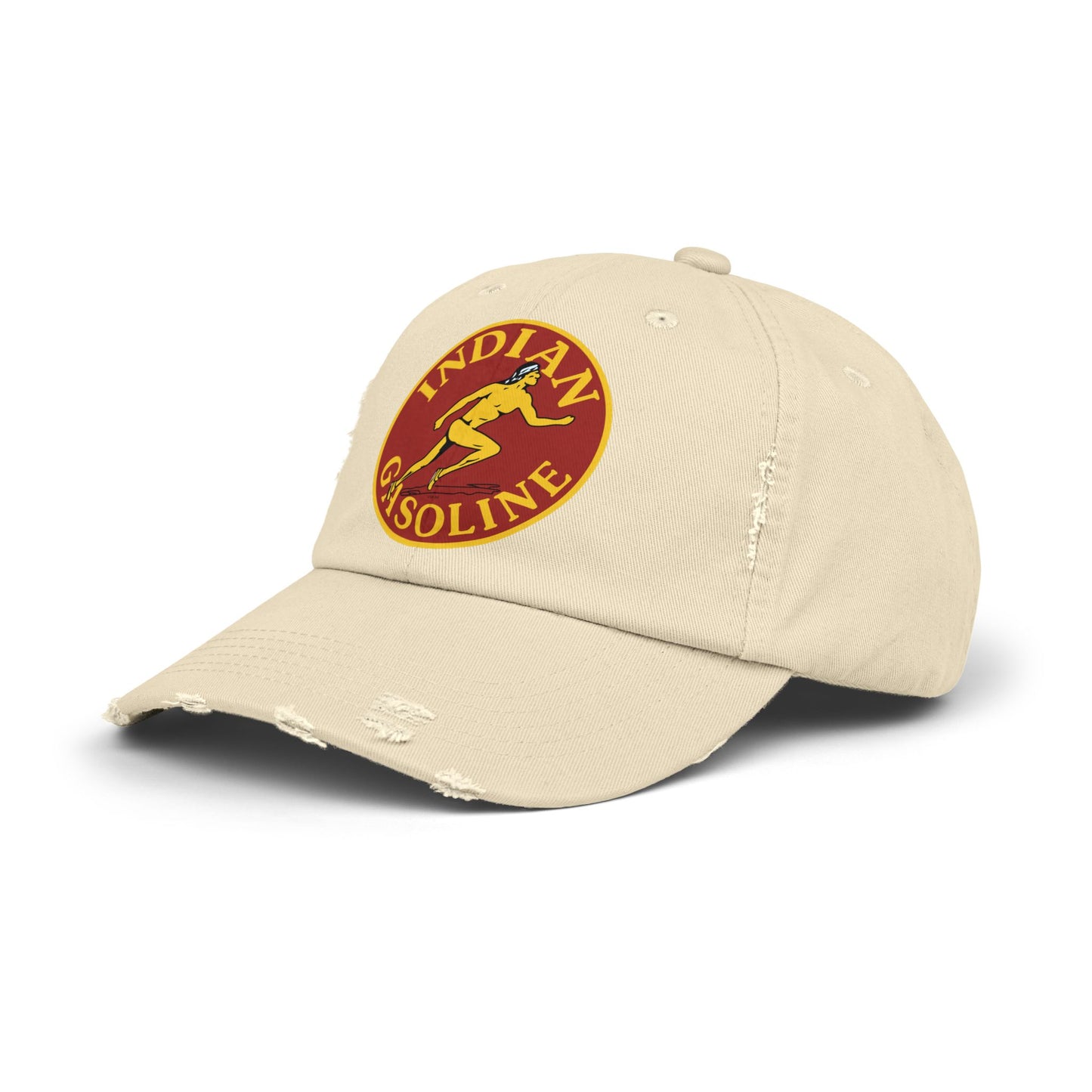 Indian Gasoline Distressed Cap — Vintage Petroliana Hat | The Faded Label Co.