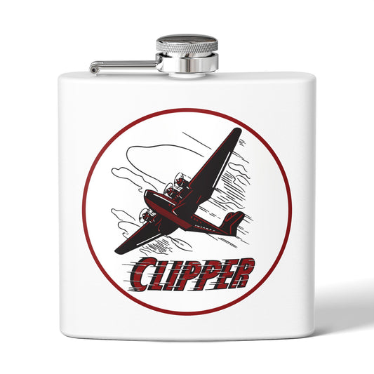 Clipper Petroleum flask — vintage petroliana gift — The Faded Label Co.
