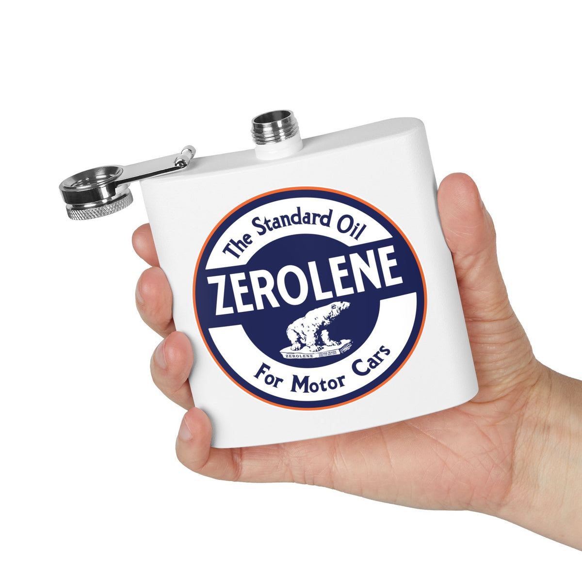 Zerolene Flask — Vintage Standard Oil Petroliana Gift | The Faded Label Co.