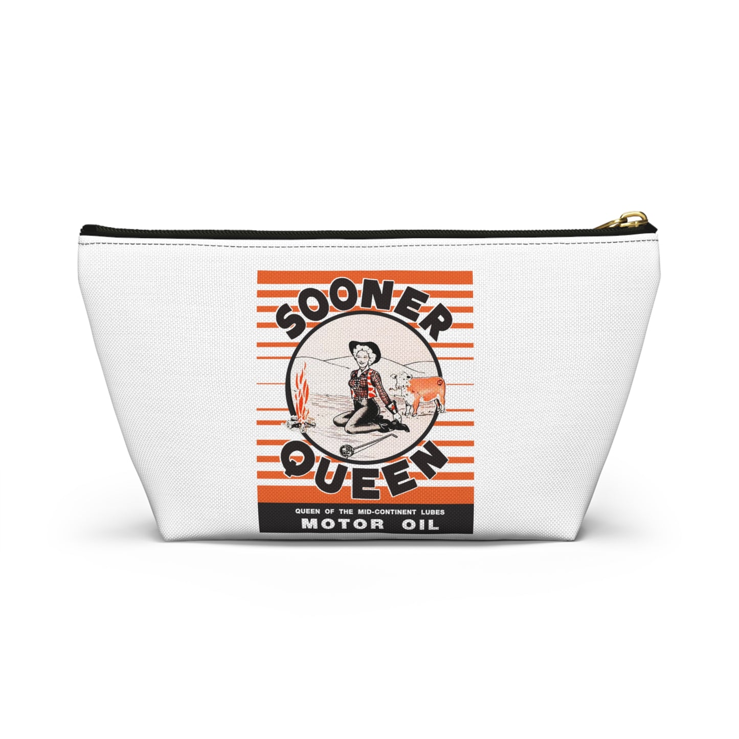 sooner queen Accessory Pouch w T-bottom