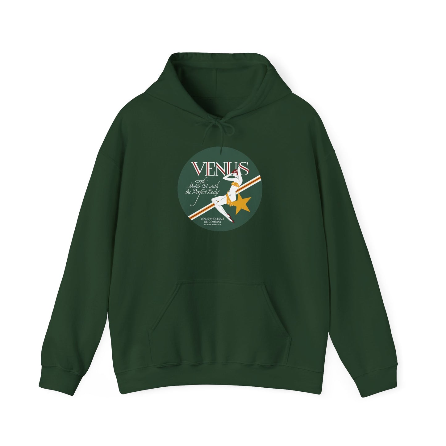 Venus Retro Rocket Hoodie — Vintage Space Pinup Graphic Sweatshirt