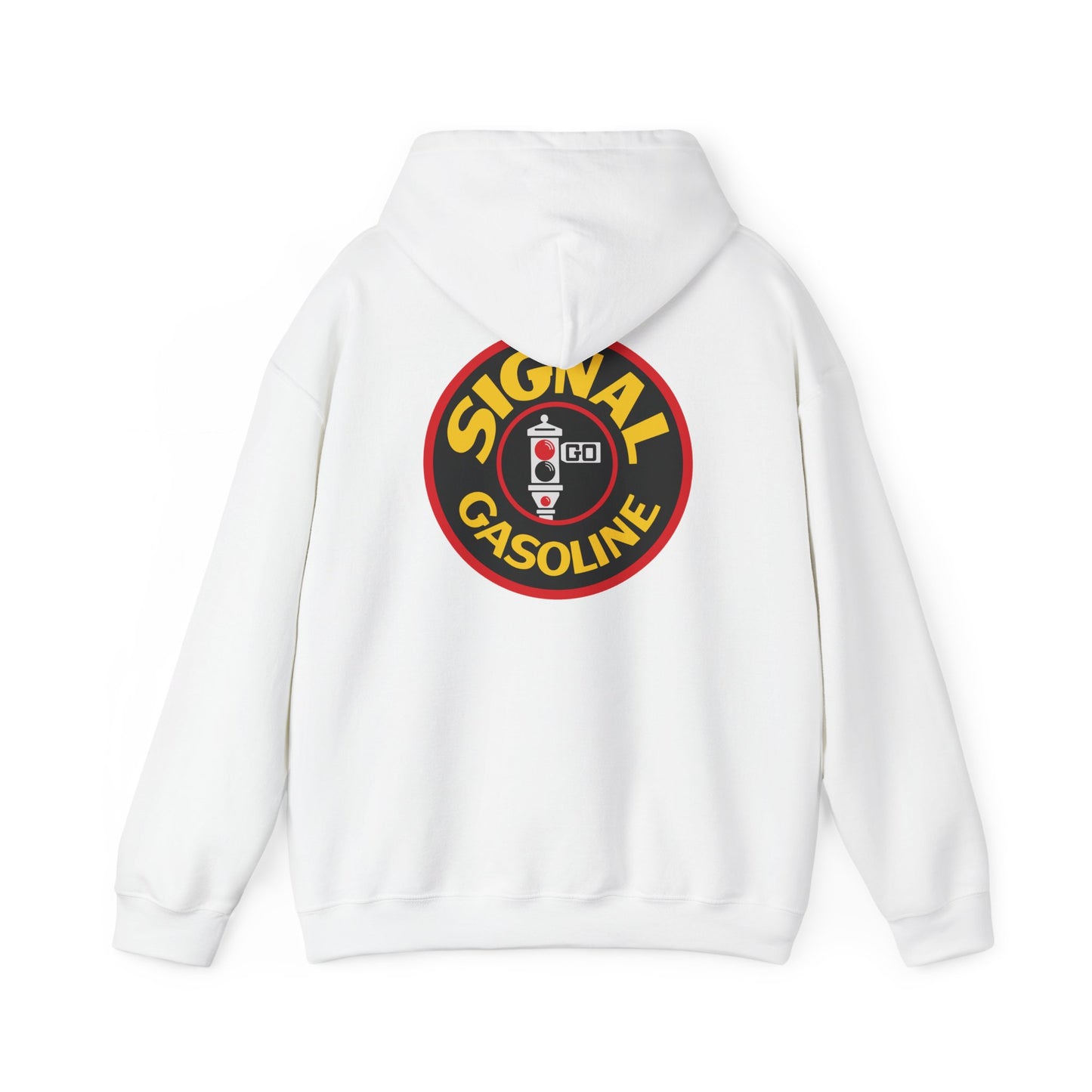 Signal Gasoline Vintage Logo Hoodie — Retro Petrol Sign Pullover