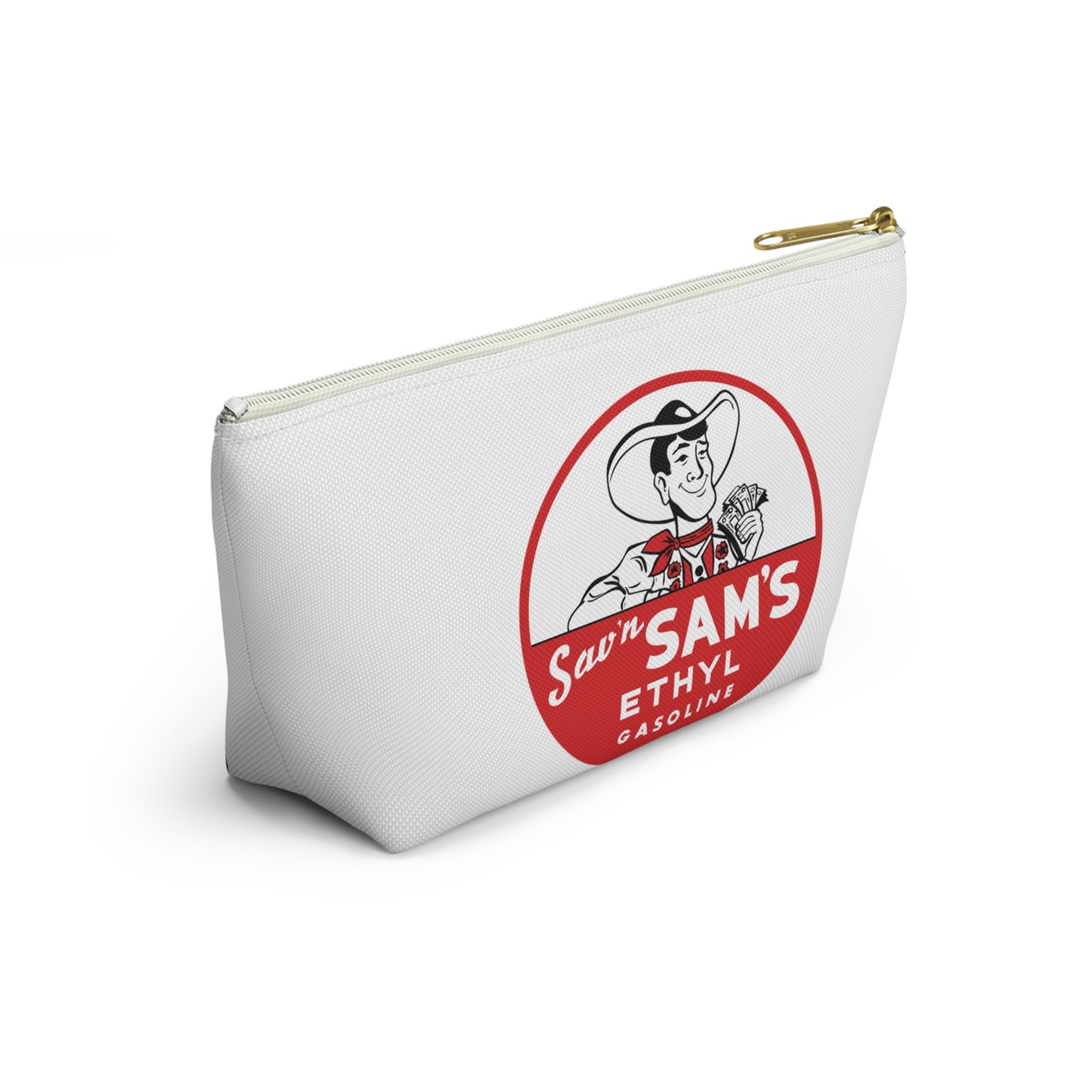 Sam's Ethyl Gasoline Accessory Pouch — Vintage Petroliana Gift | The Faded Label Co.