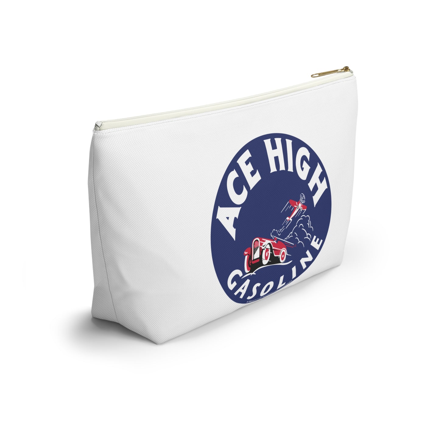 Ace High Gasoline Accessory Pouch — Vintage Petroliana Gift | The Faded Label Co.