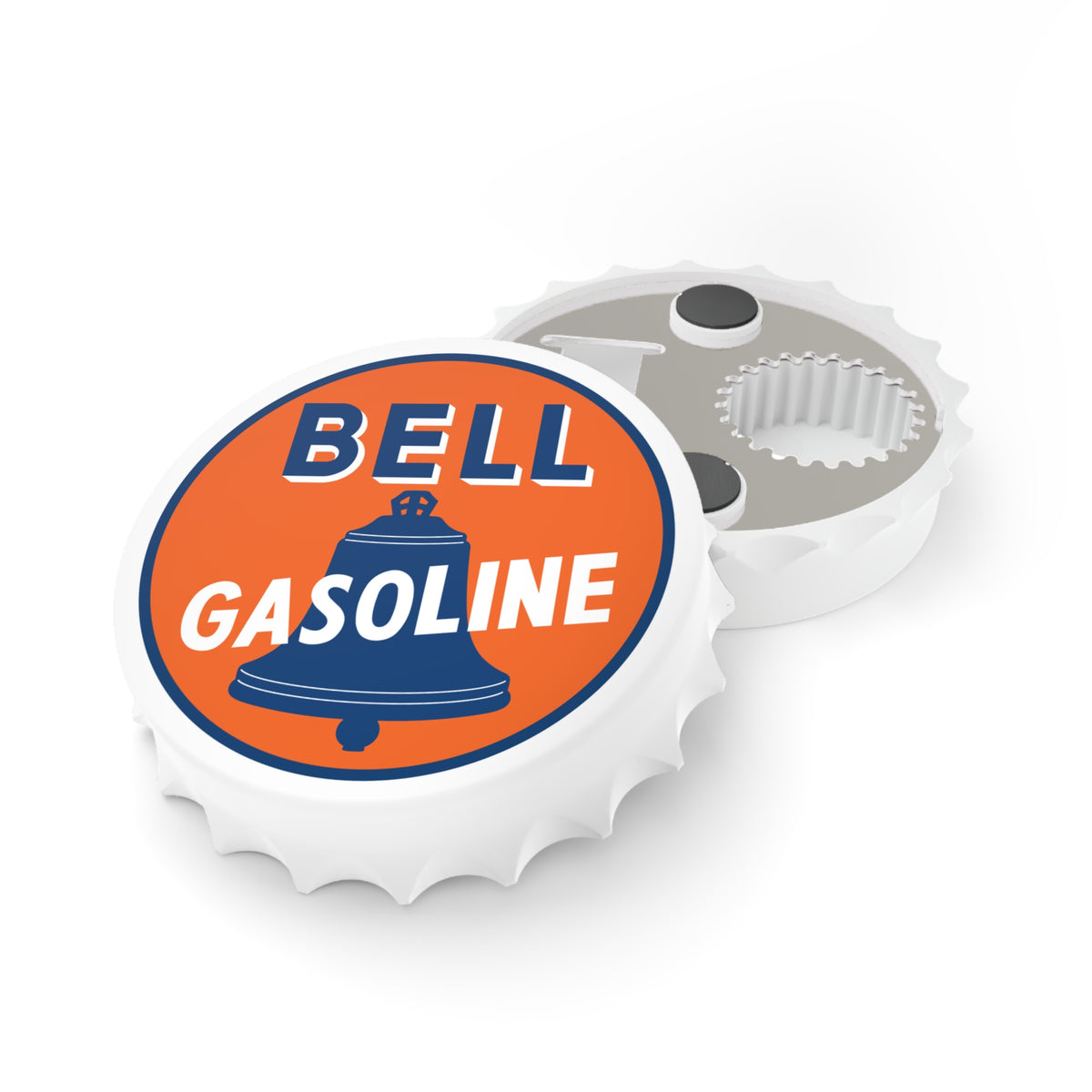 Bell Gasoline Bottle Opener — Vintage Route 66 Petroliana Gift | The Faded Label Co.