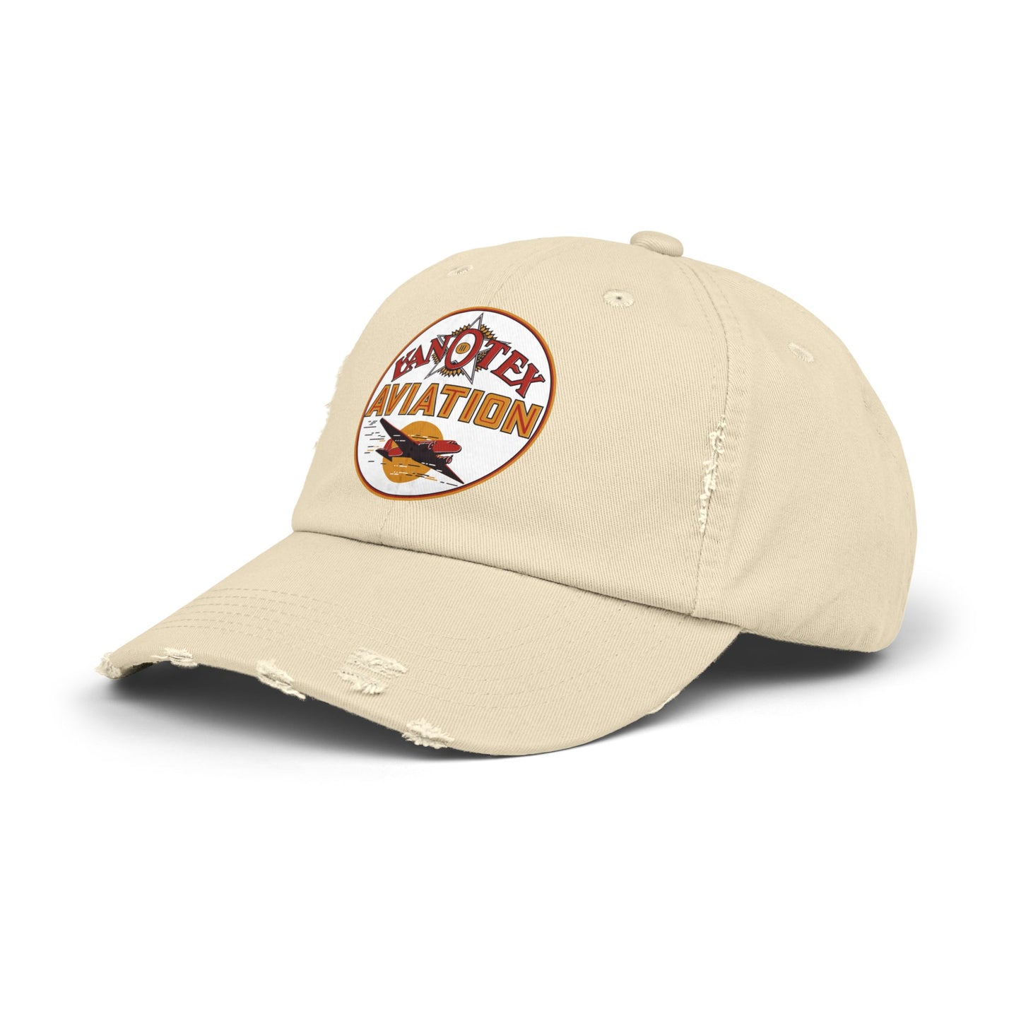 Kanotex Aviation Distressed Hat — Vintage Petroliana Gift | The Faded Label Co.