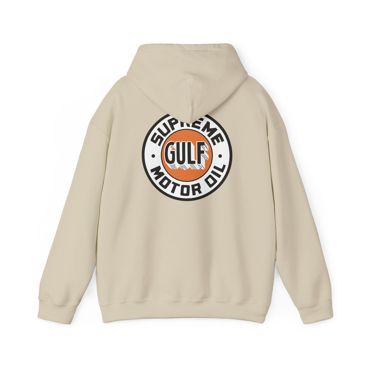 Gulf Motor Oil Logo Hoodie — Vintage Racing Gasoline Sweatshirt