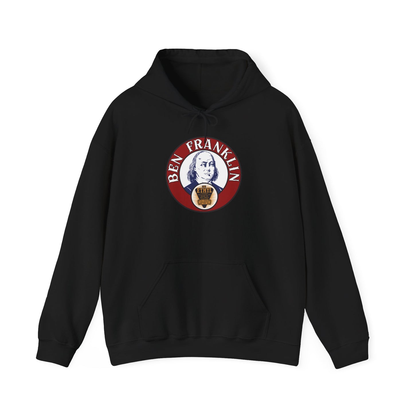 Ben Franklin ethyl Hoodie — Vintage Patriotic Americana Pullover