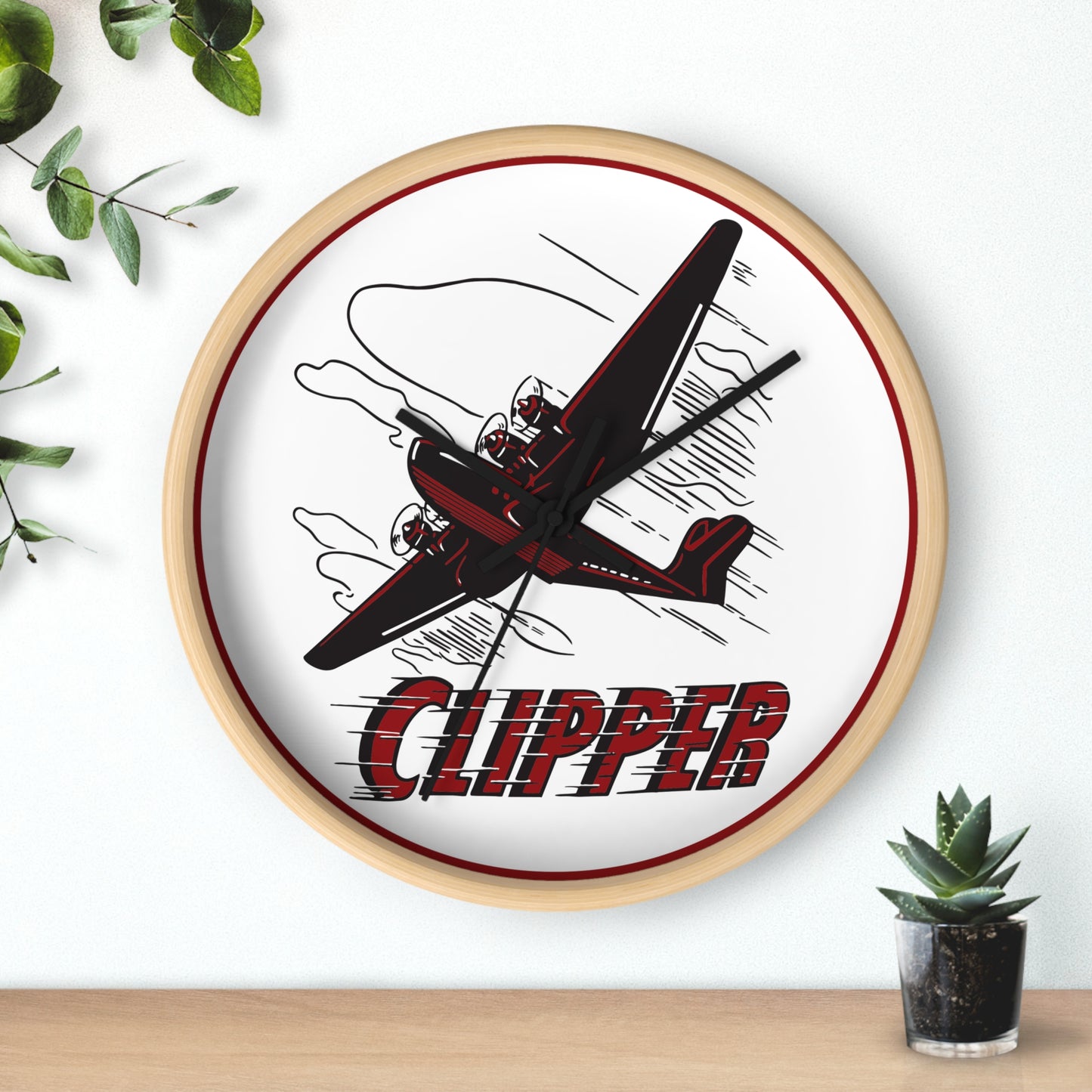Clipper Petroleum Wall Clock — Vintage Petroliana Gift | The Faded Label Co.