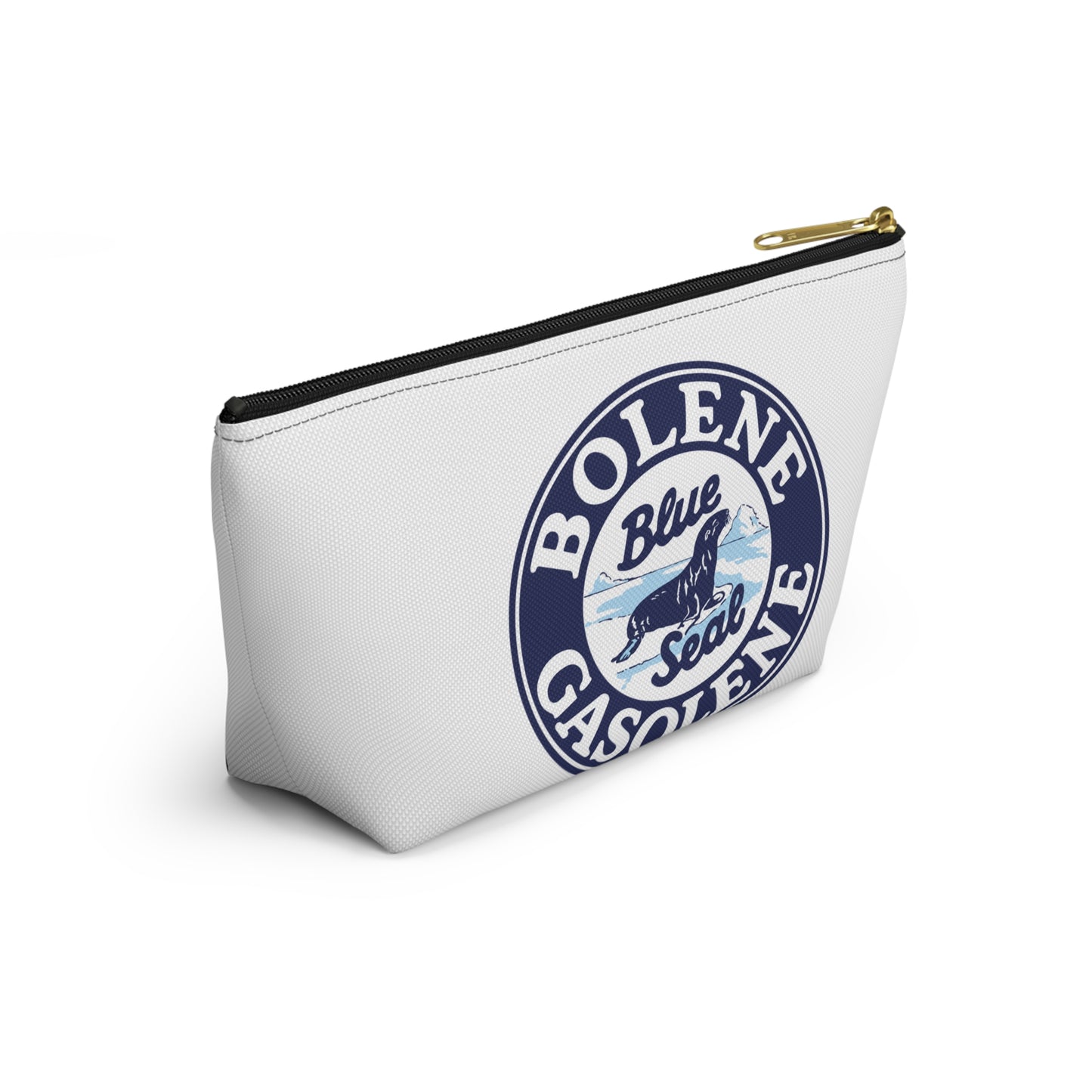 Bolene Blue Seal Gasolene Accessory Pouch — Vintage Petroliana Gift | The Faded Label Co.
