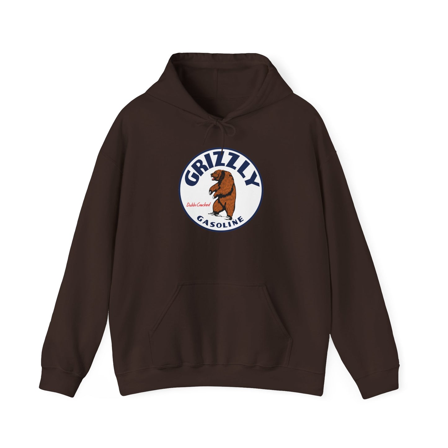 Grizzly Gasoline Logo Hoodie – Retro Bear Graphic Sweatshirt