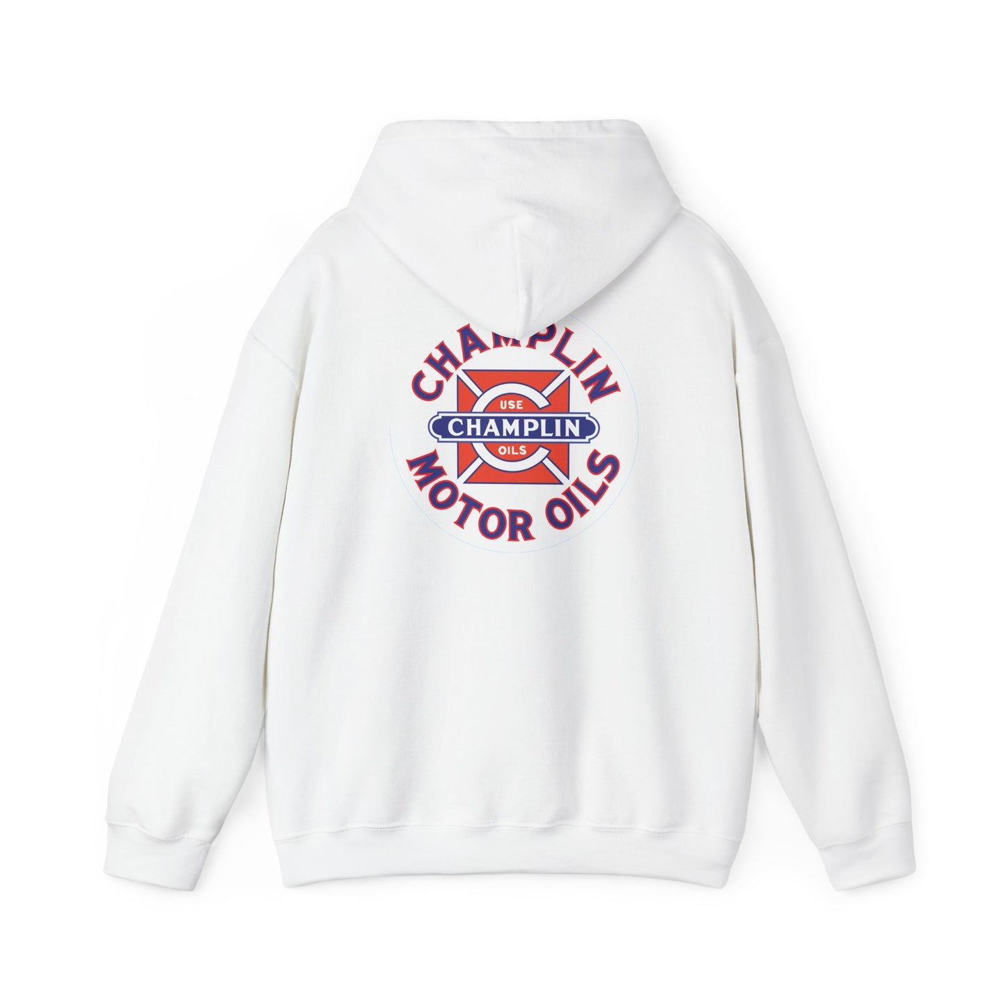Champlin Motor Oils Hoodie — Vintage Gasoline Logo Pullover