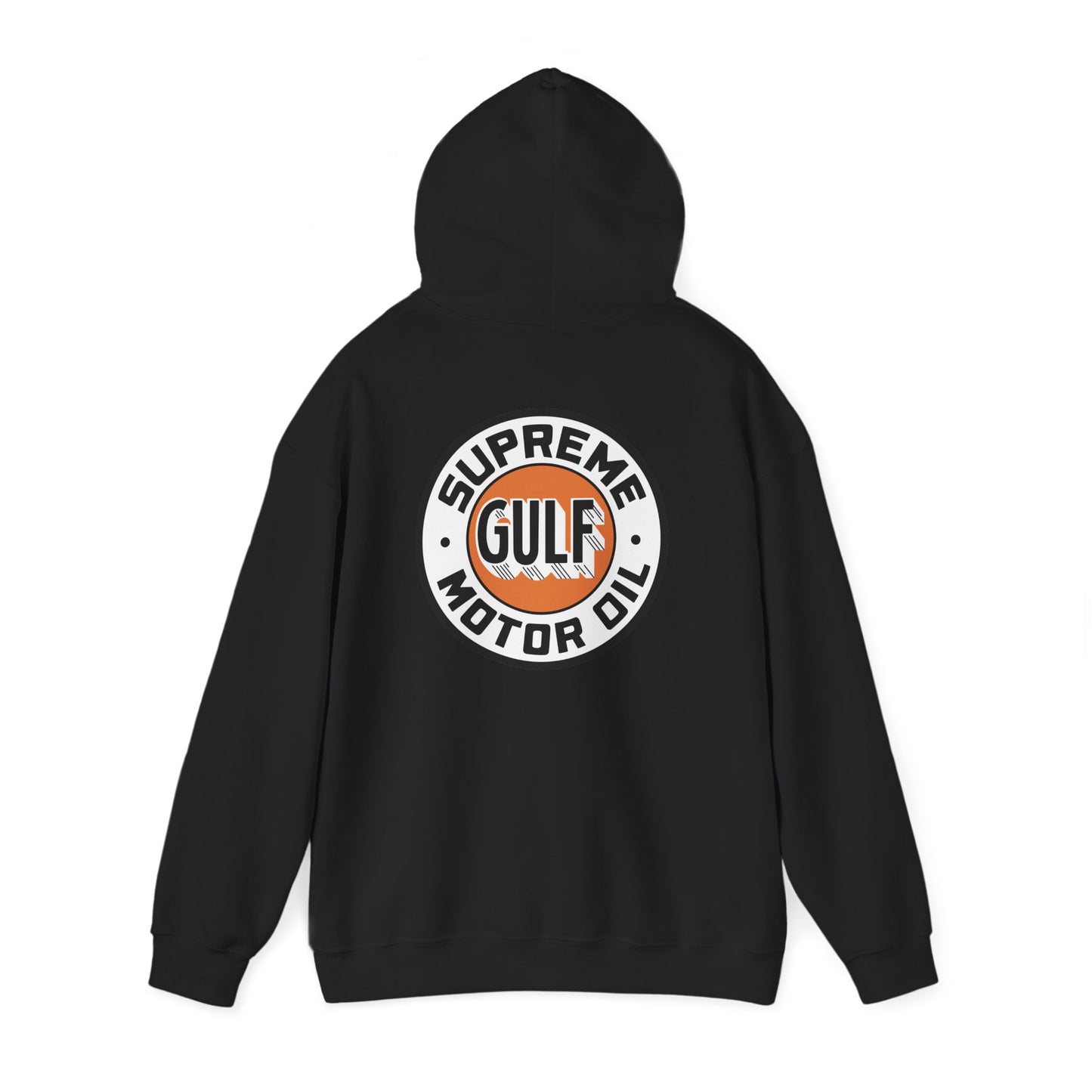 Gulf Motor Oil Logo Hoodie — Vintage Racing Gasoline Sweatshirt