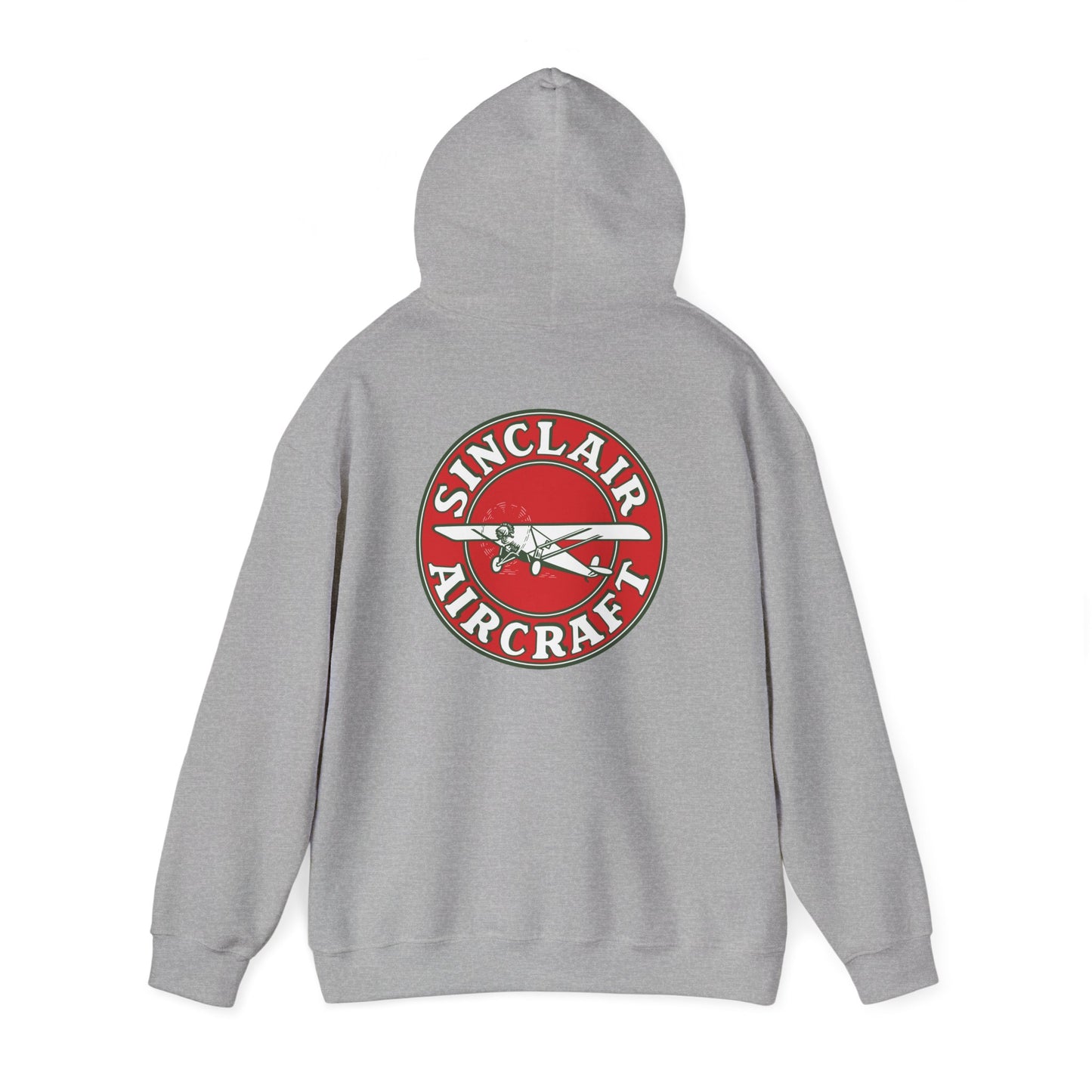 Sinclair Aircraft Vintage Logo Hoodie — Retro Aviation Pullover