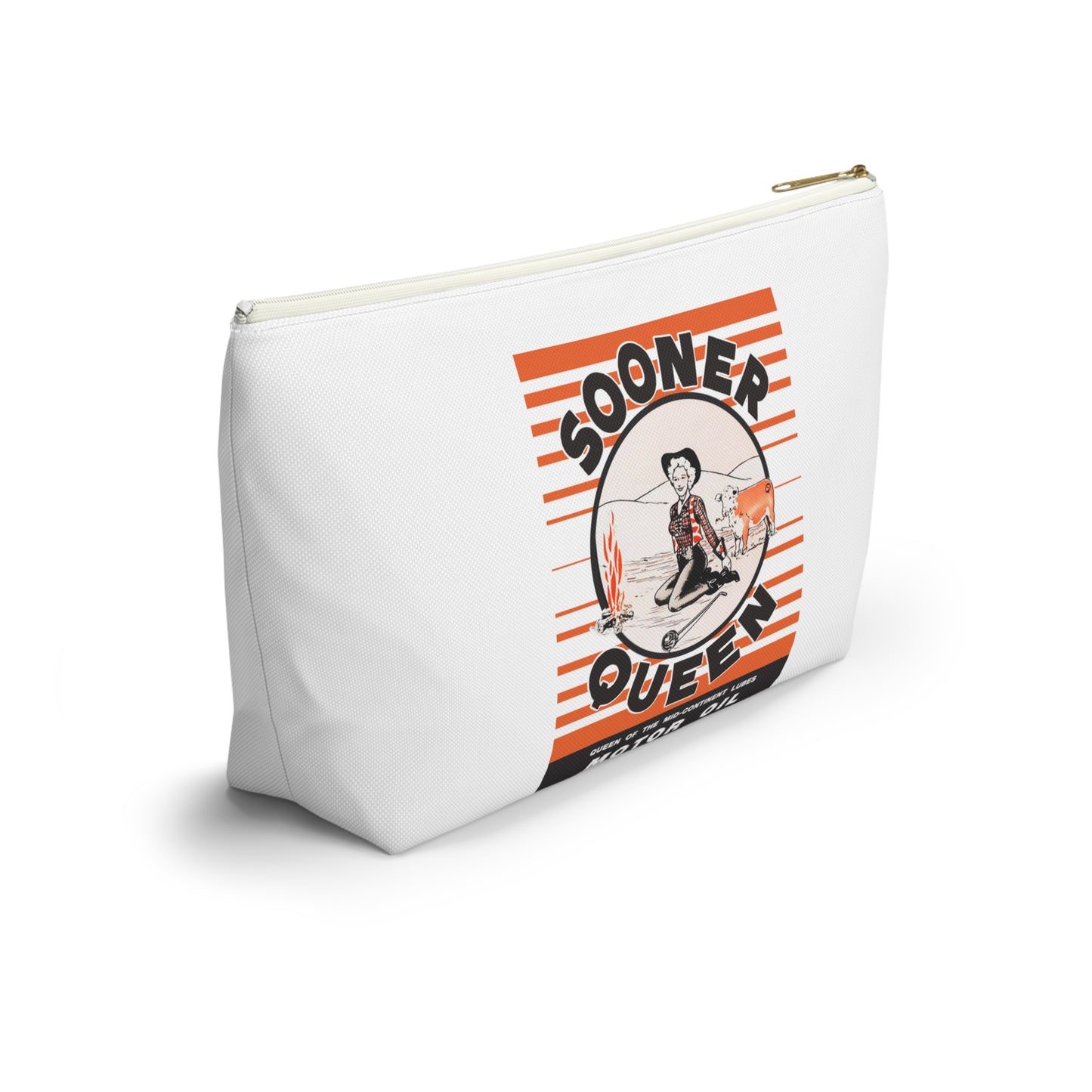 sooner queen Accessory Pouch w T-bottom