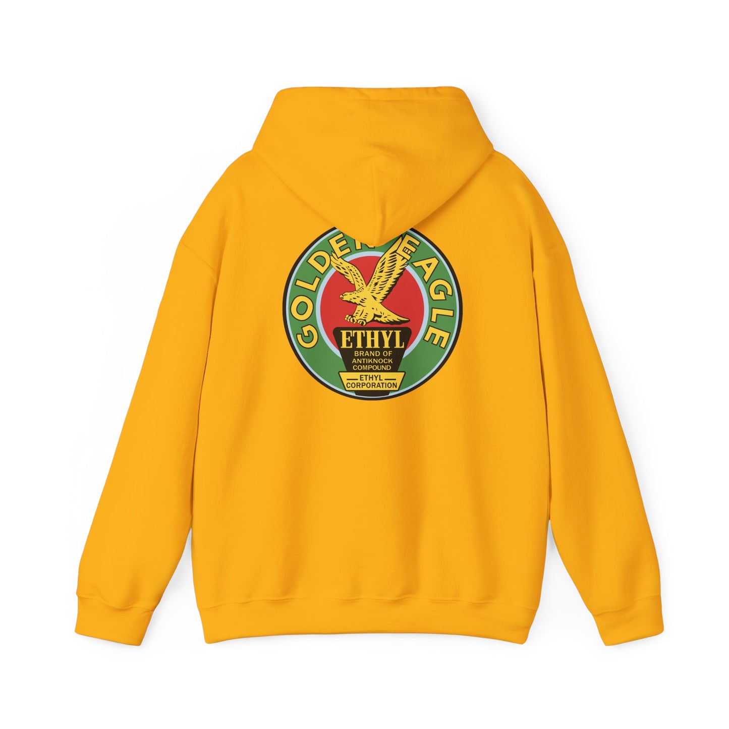 Golden Eagle Ethyl Logo Hoodie — Vintage Petroliana Pullover