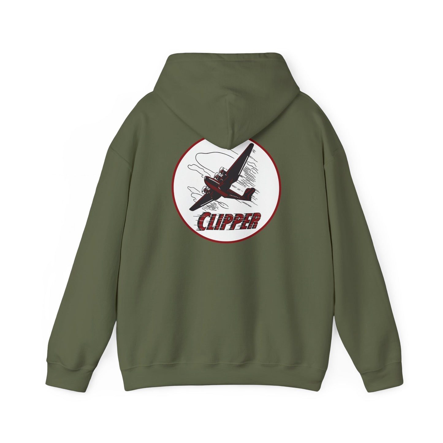 Aviation Clipper Hoodie – Vintage Plane Graphic Pullover