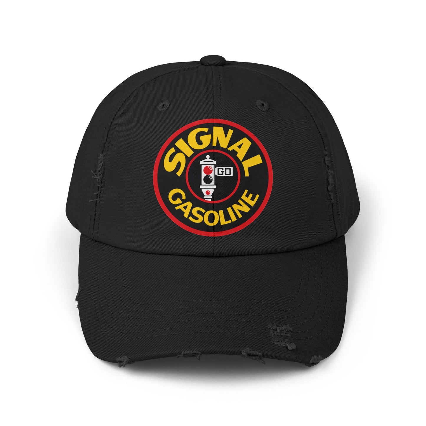 Signal Gasoline Distressed Cap – Vintage Gas Station Logo Hat