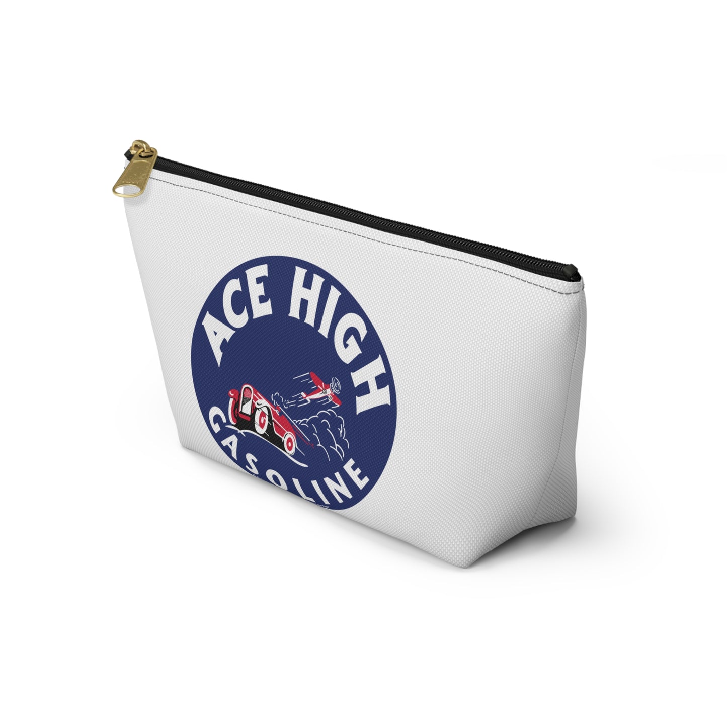 Ace High Gasoline Accessory Pouch — Vintage Petroliana Gift | The Faded Label Co.