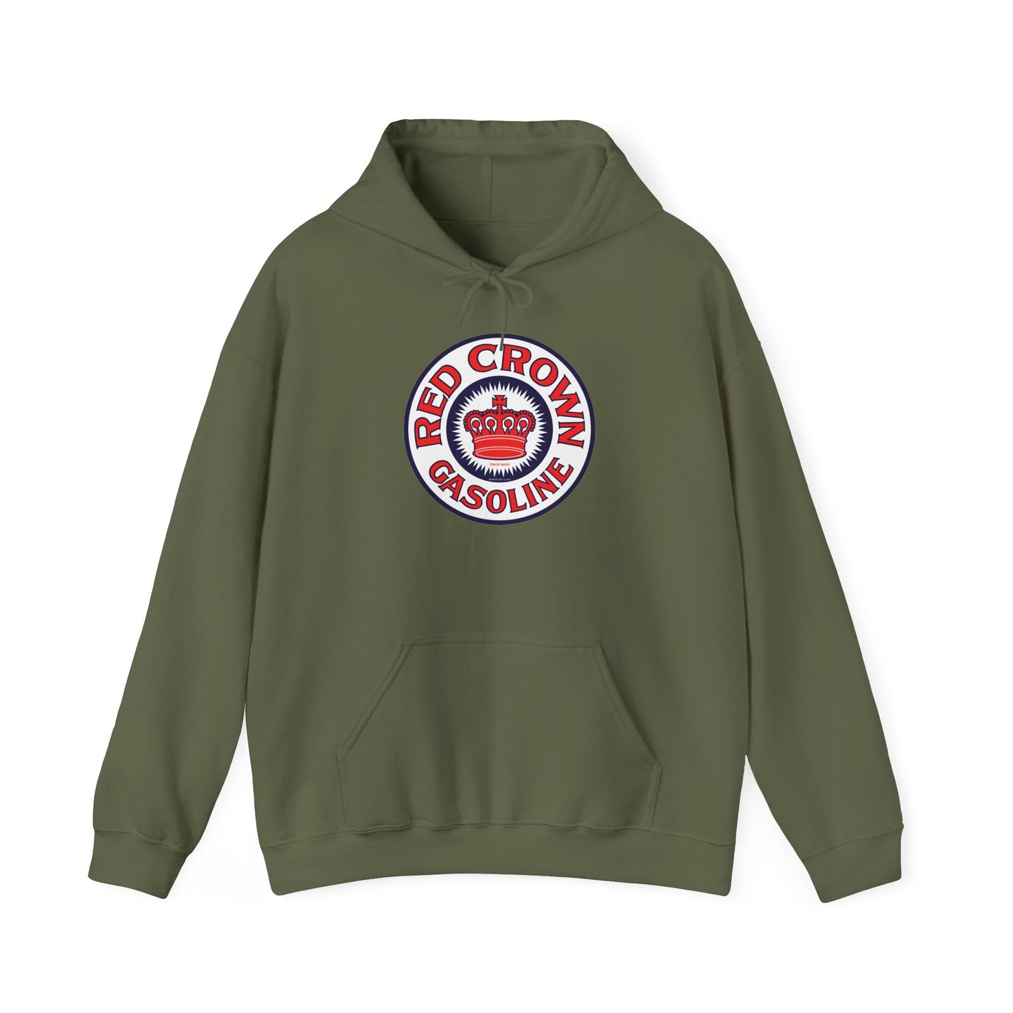 Red Crown Gasoline Hoodie — Vintage Standard Oil Petroliana | The Faded Label Co.
