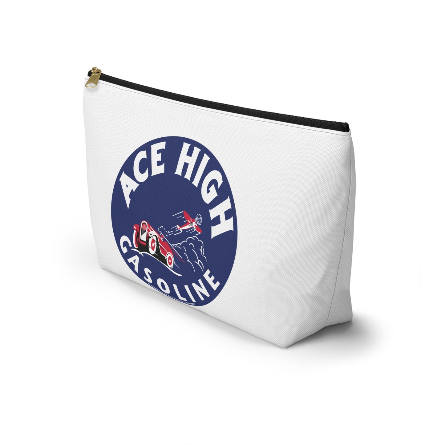 Ace High Gasoline Accessory Pouch — Vintage Petroliana Gift | The Faded Label Co.