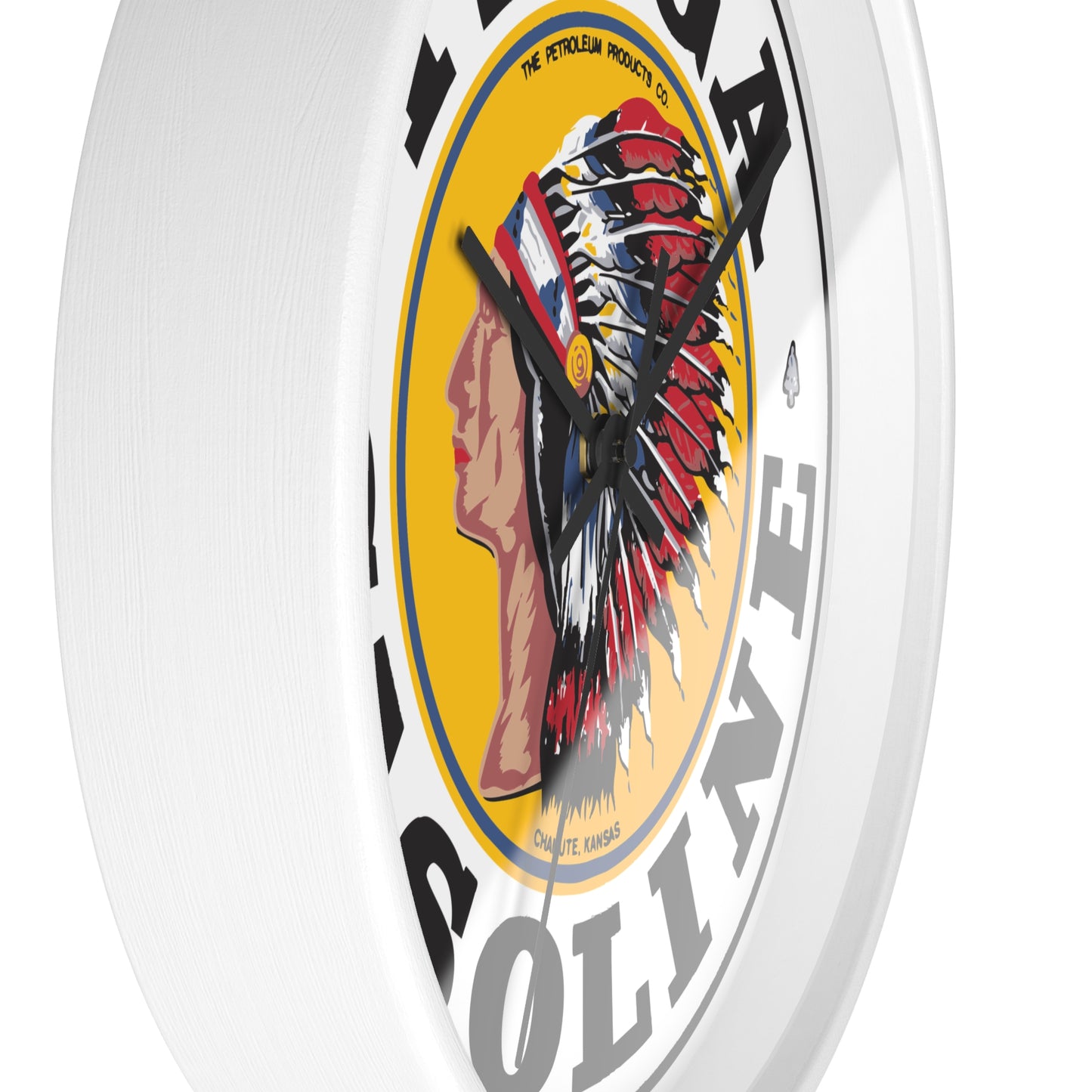Tioga Gasoline Wall Clock — Vintage Petroliana Gift | The Faded Label Co.