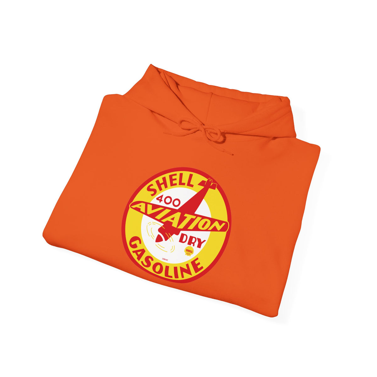 Shell Aviation 400 Hoodie — Vintage Airplane Petroliana | The Faded Label Co.