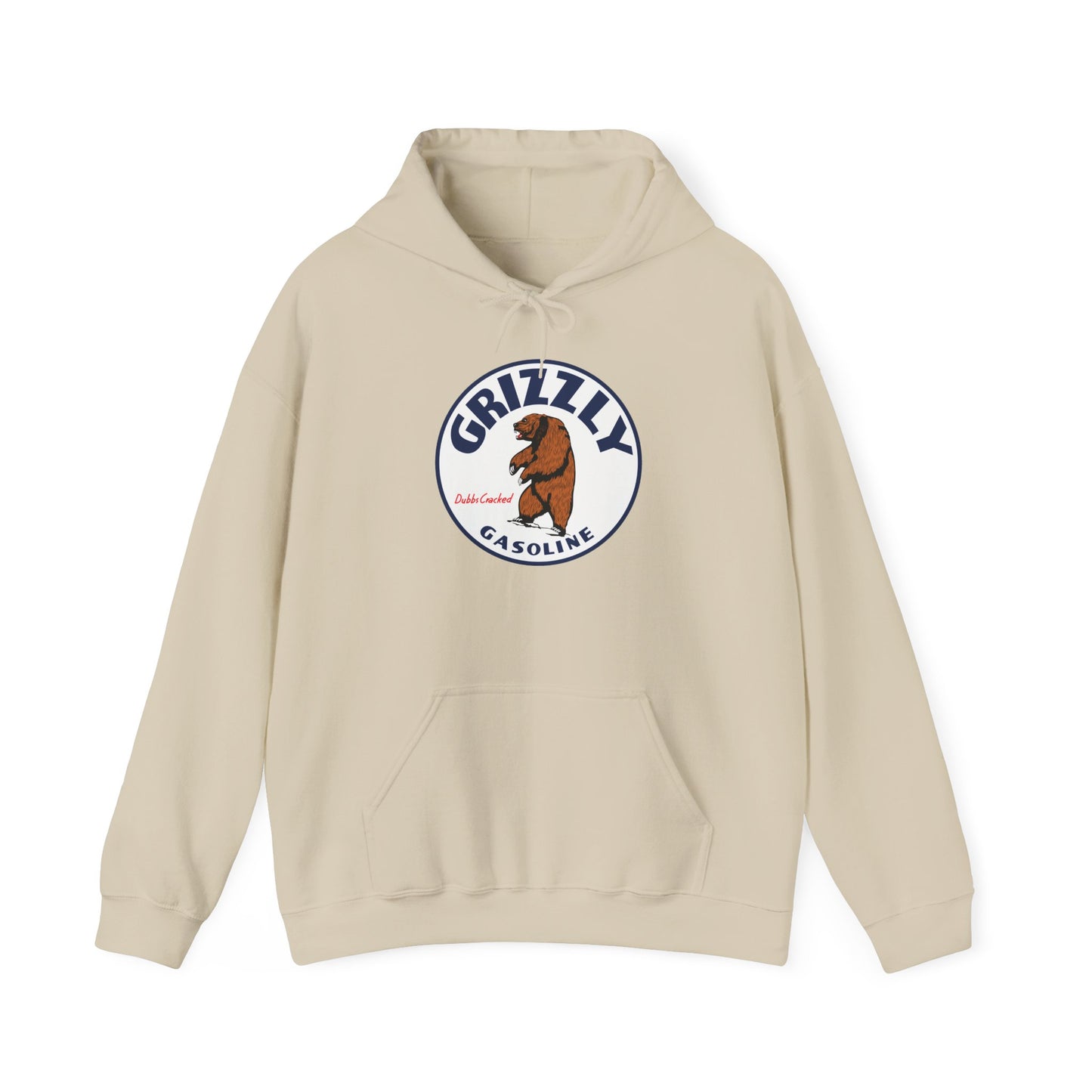 Grizzly Gasoline Logo Hoodie – Retro Bear Graphic Sweatshirt