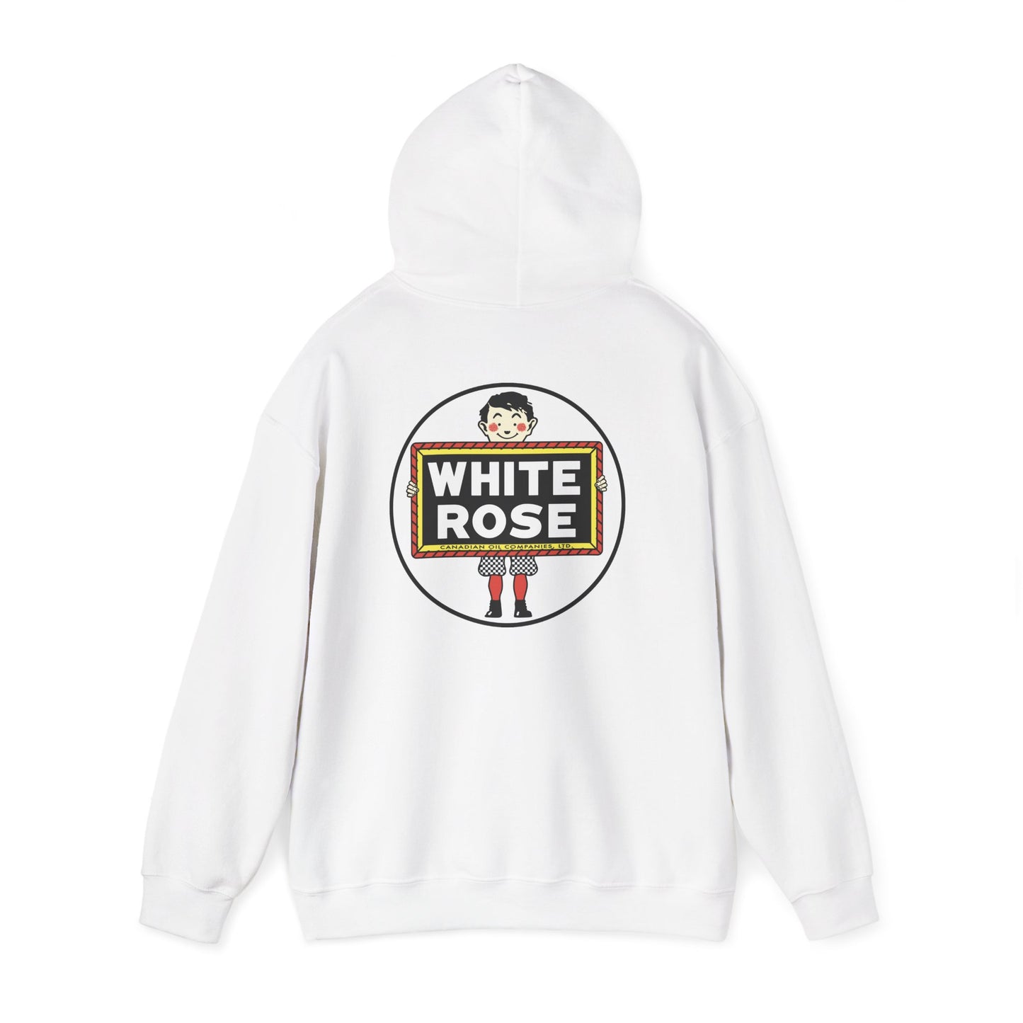 White Rose Logo Hoodie — Vintage Protest Graphic Sweatshirt little boy slate