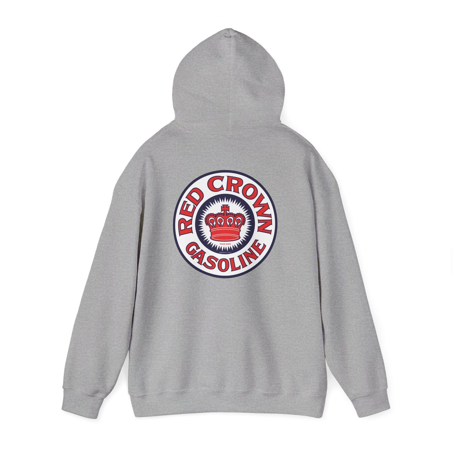 Red Crown Gasoline Logo Hoodie — Vintage Retro Gas Station Pullover