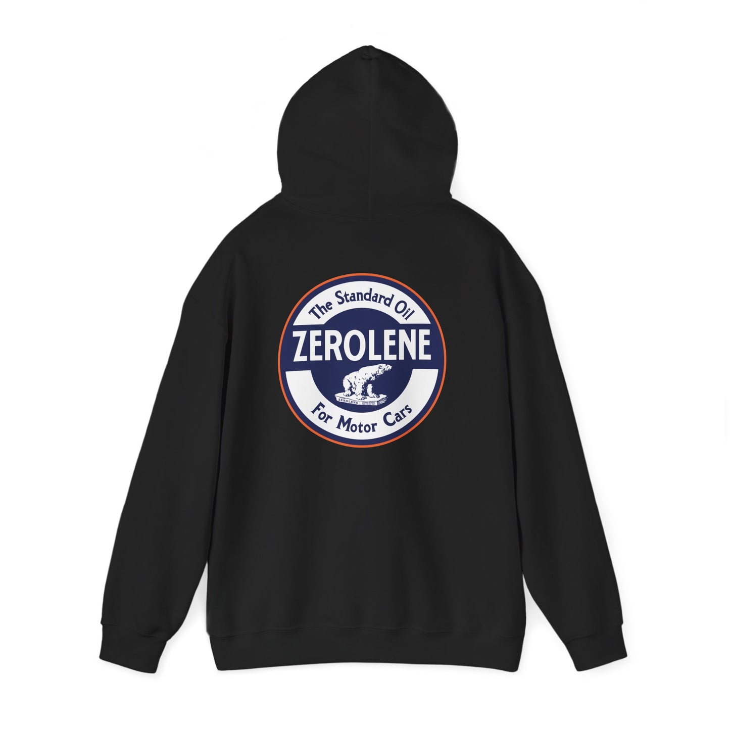 Zerolene Vintage Logo Hoodie — Retro Motor Oil Graphic Sweatshirt