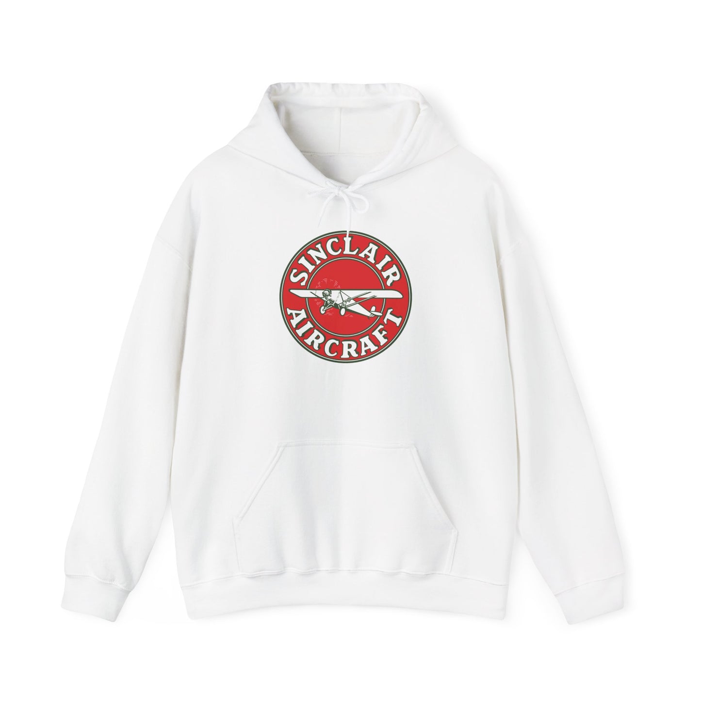 Sinclair Aircraft Vintage Logo Hoodie — Retro Aviation Pullover